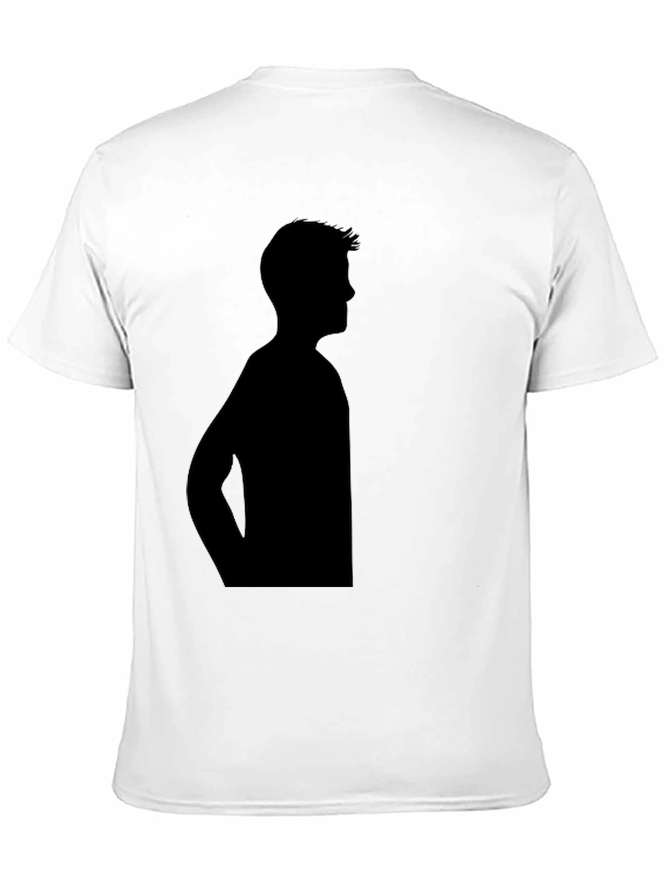 Mens Black Silhouette Graphic Tee