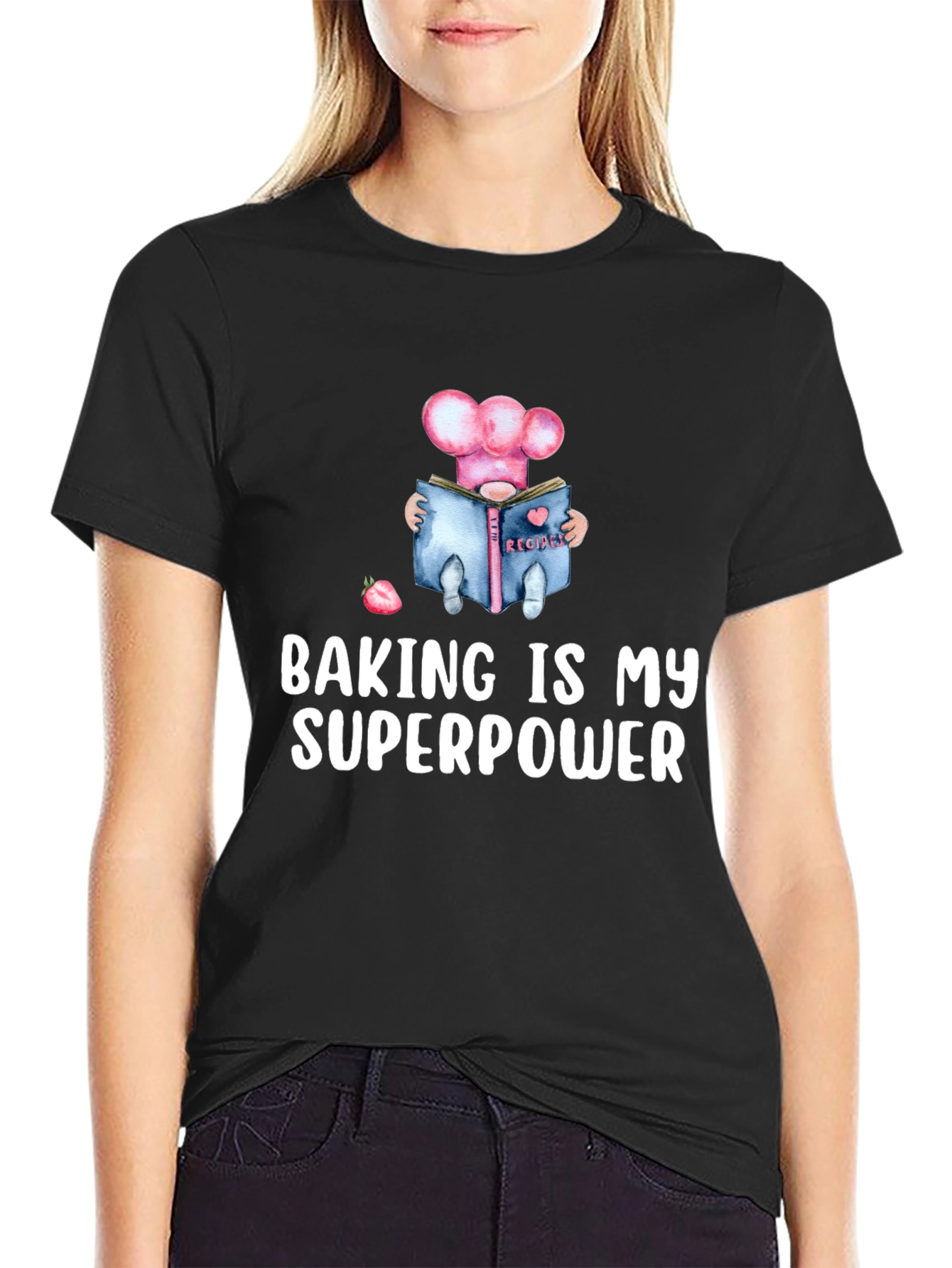 Baking Is My Superpower T-Shirt - Chef Gnome Design