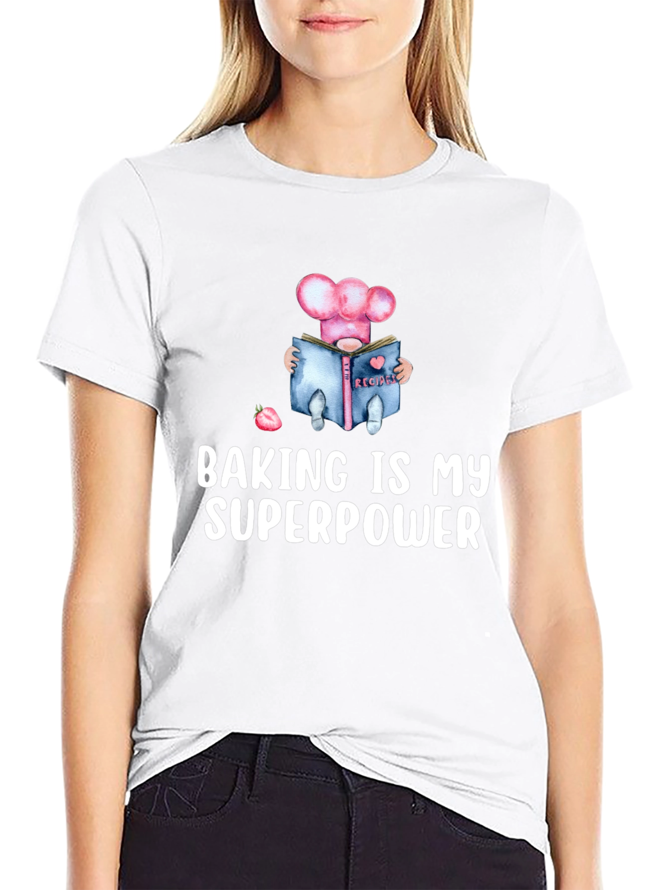 Baking Is My Superpower T-Shirt - Chef Gnome Design