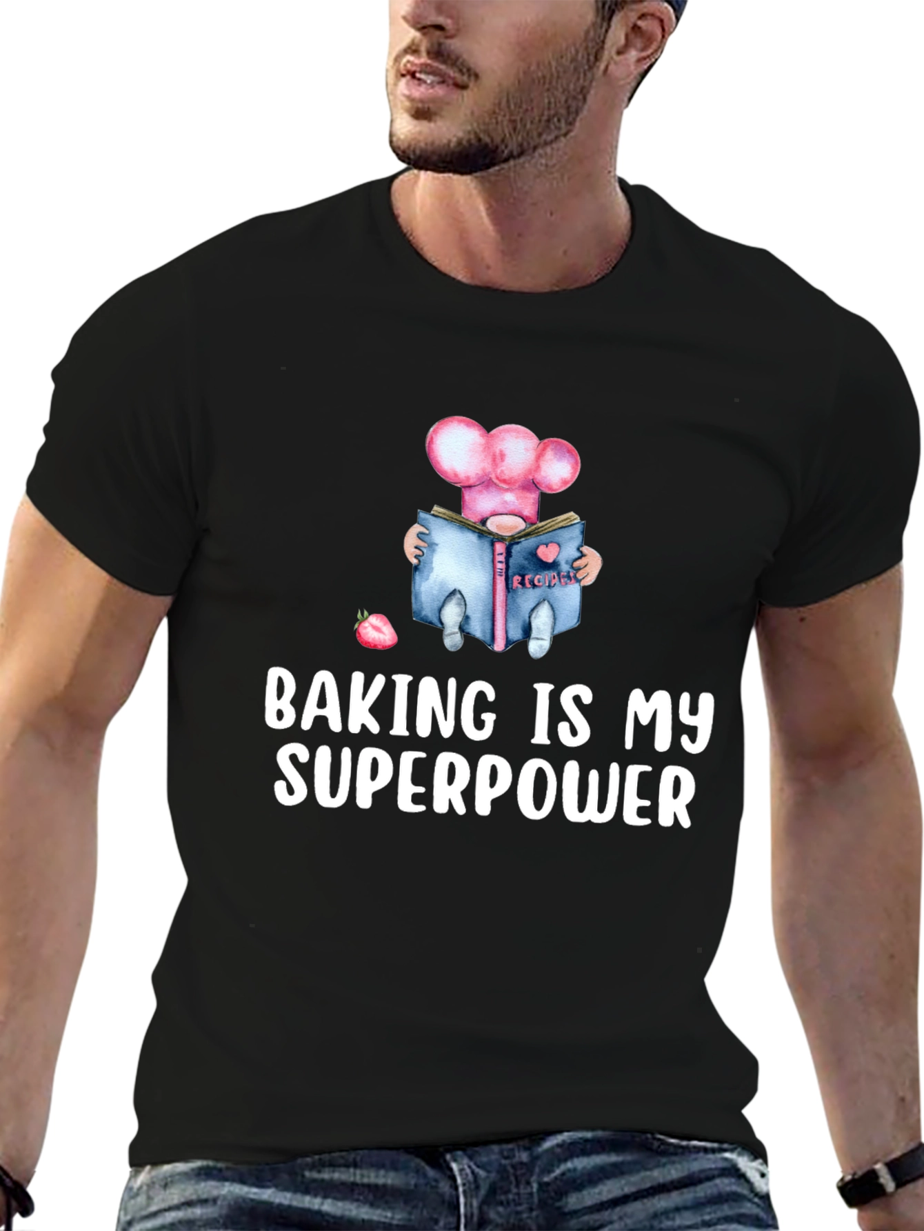 Baking Is My Superpower T-Shirt - Chef Gnome Design