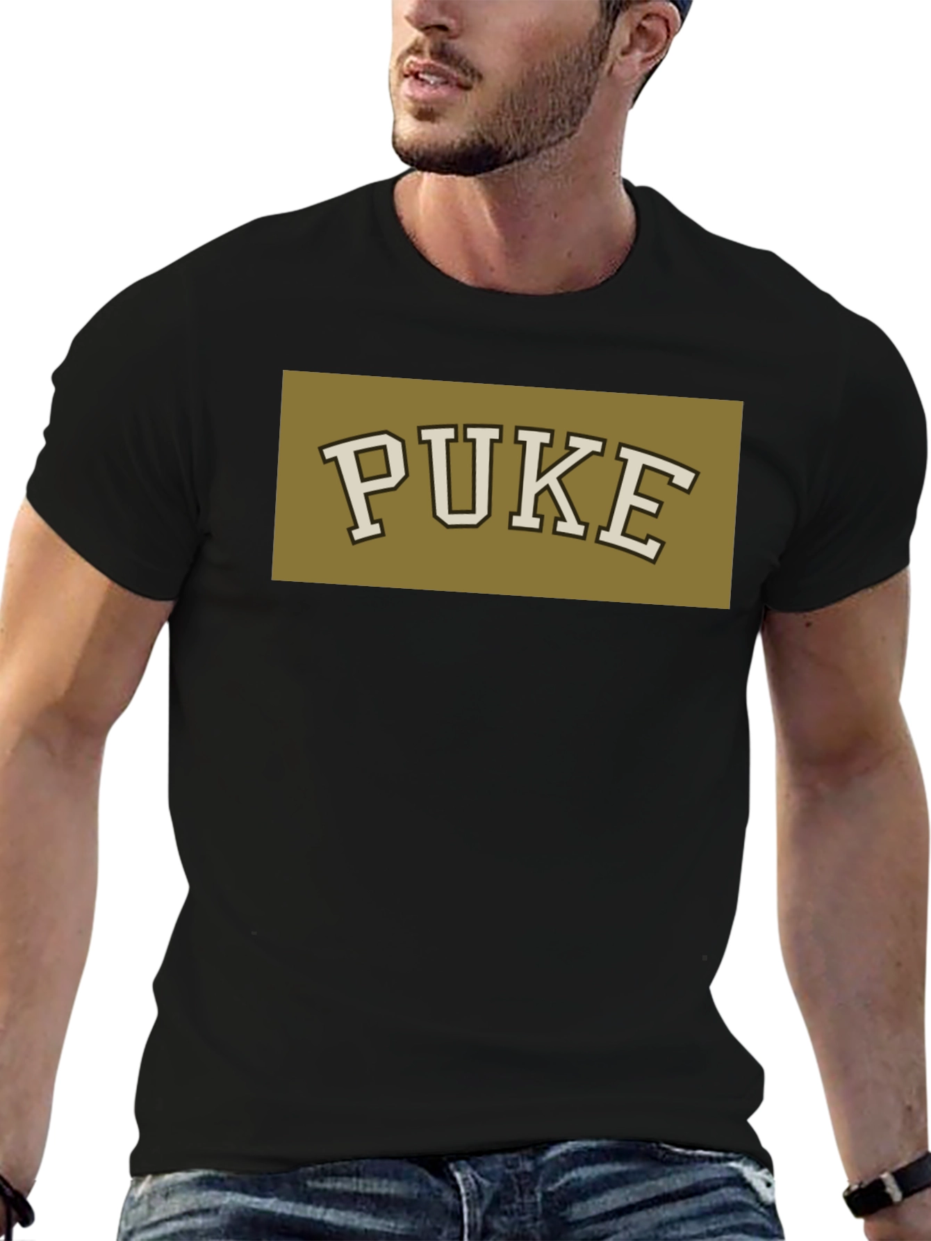 PUKE Graphic Tee - Unisex Cotton Casual T-Shirt