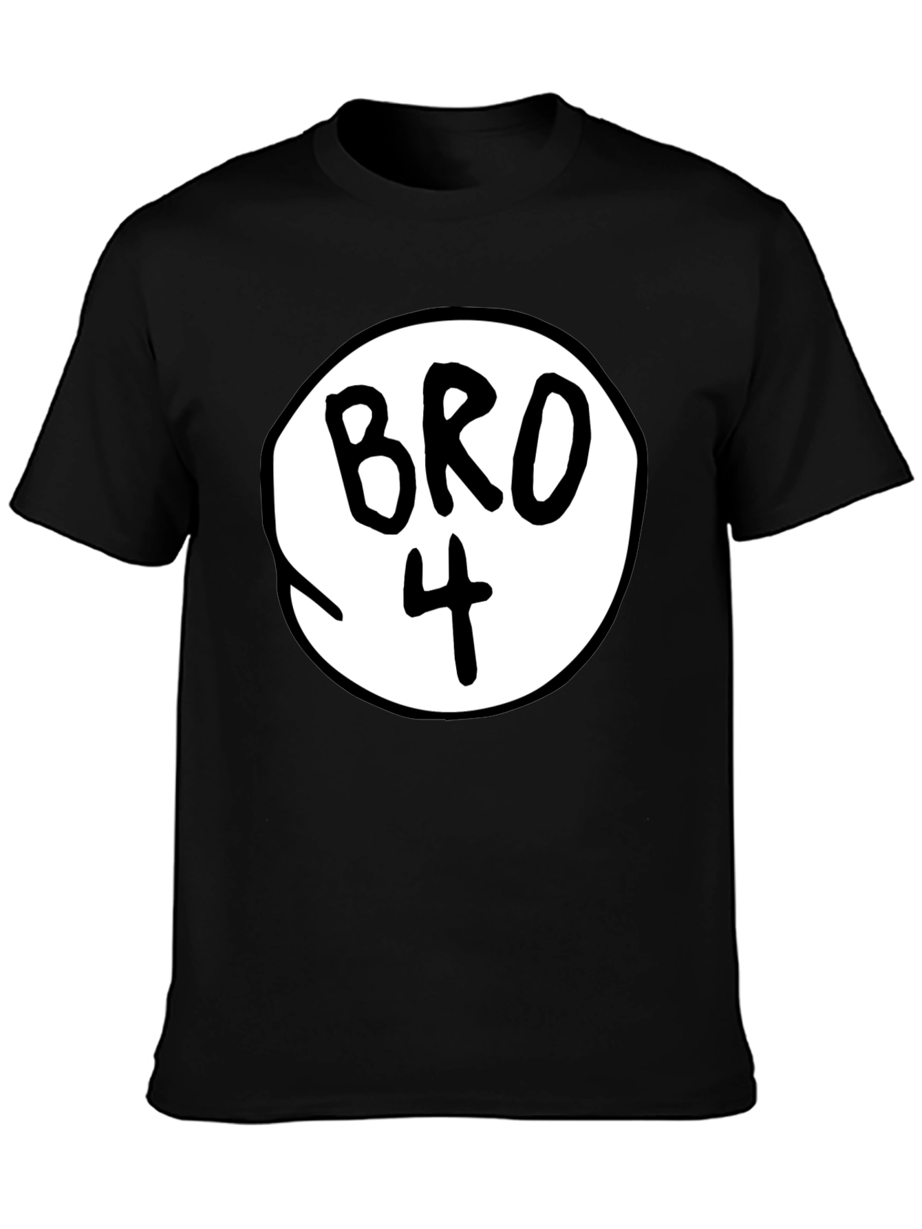 Bro Number 4 Black Tee
