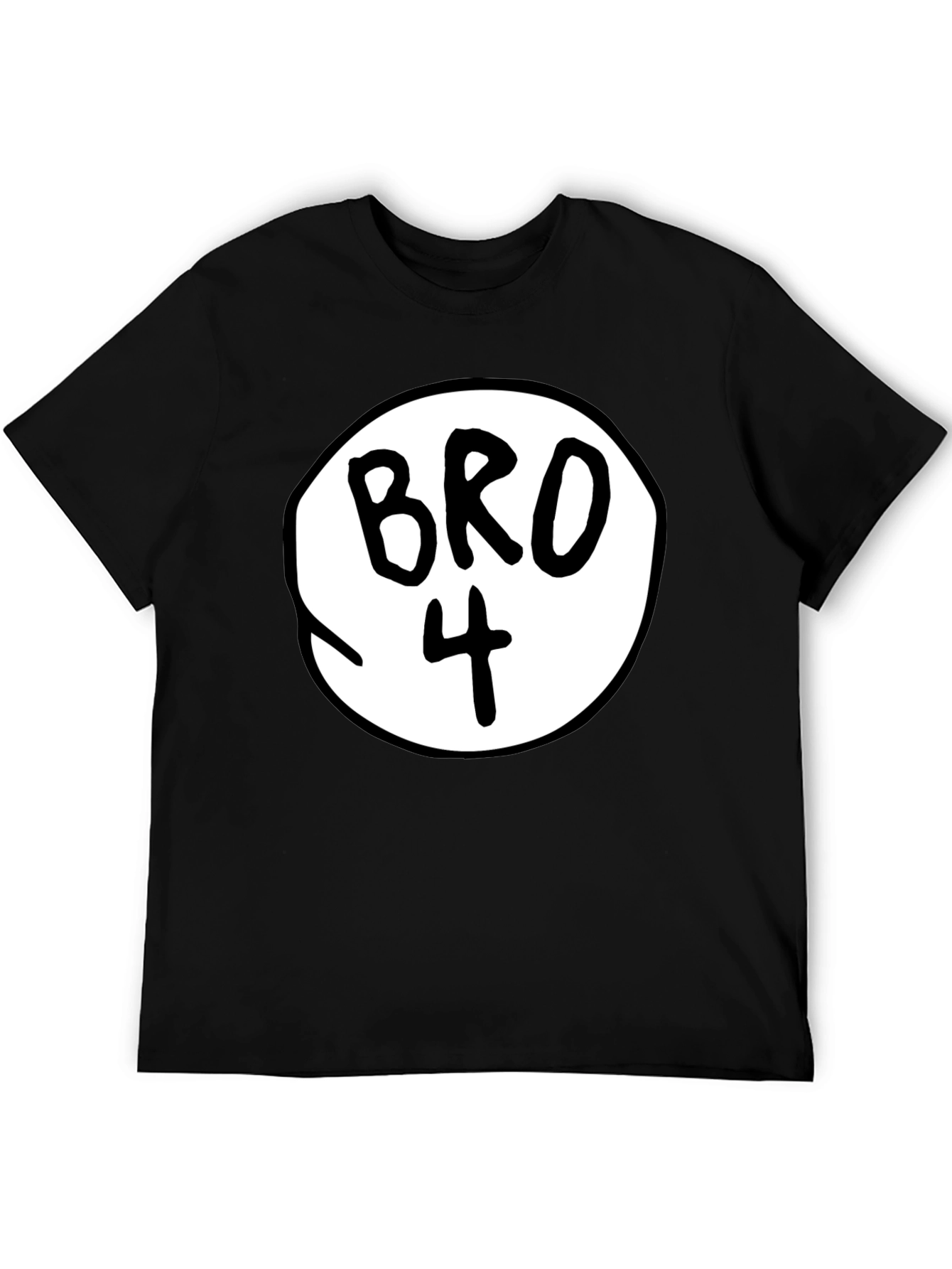 Bro Number 4 Black Tee