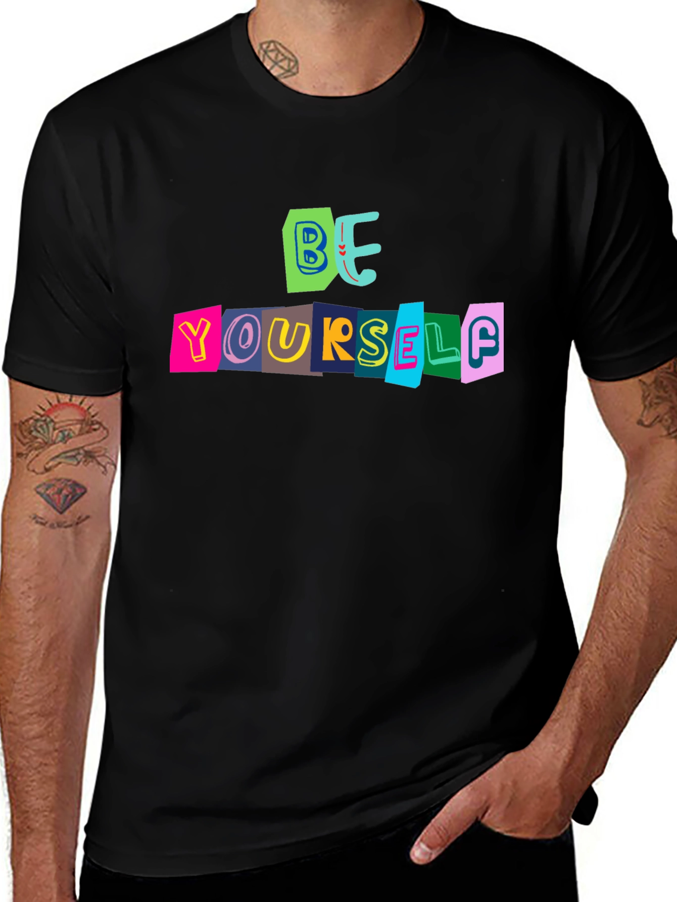 Be Yourself Graphic Tee - Bold Statement T-Shirt