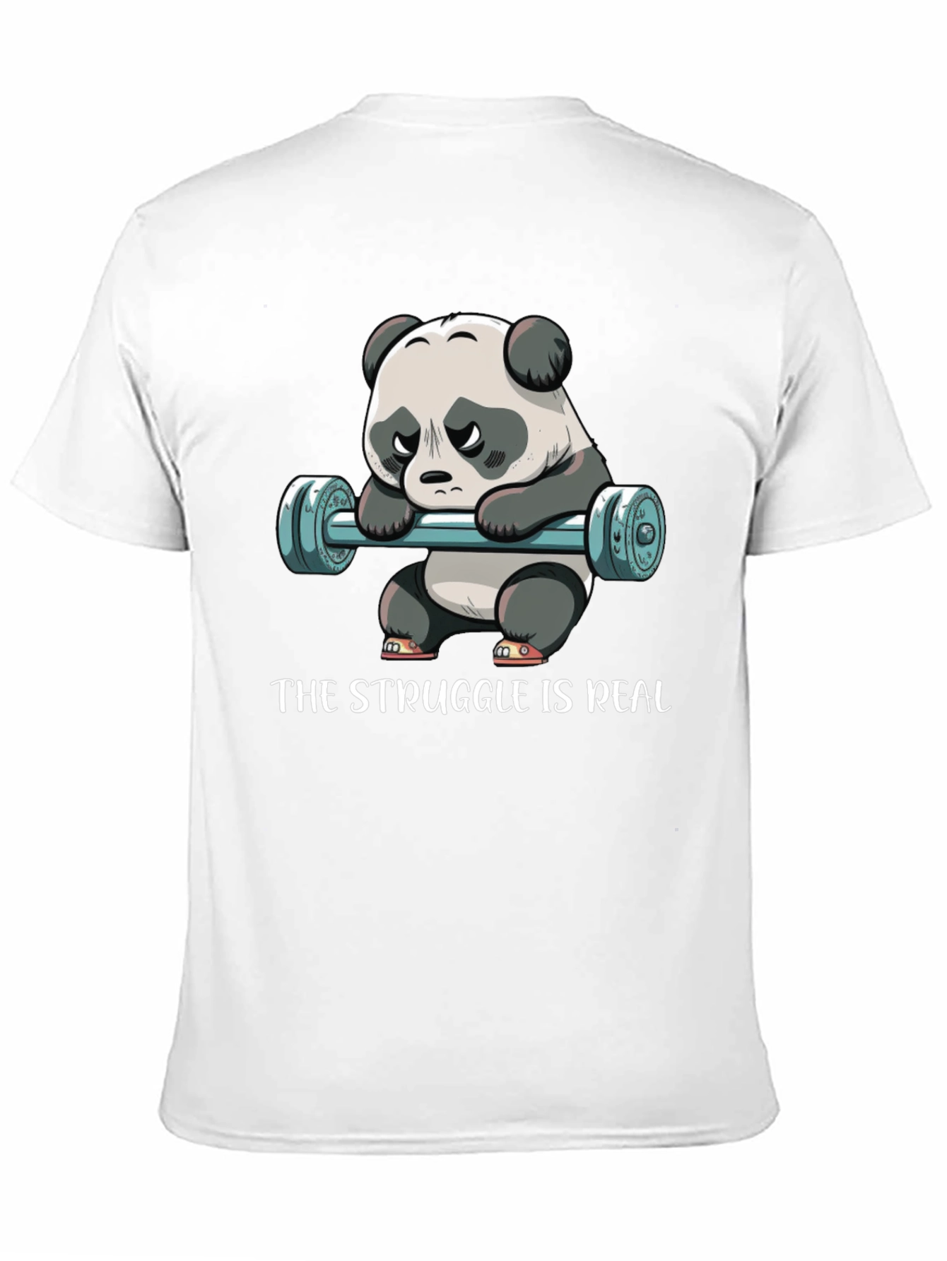 Struggle is Real Panda Barbell T-Shirt