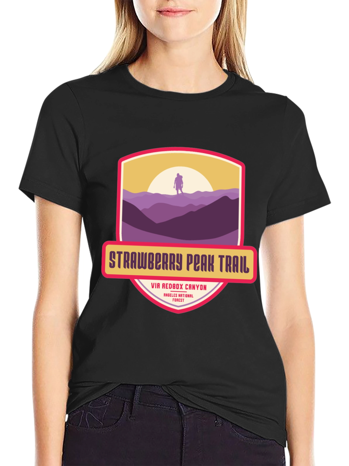 Strawberry Peak Trail T-Shirt - Hiker Adventure