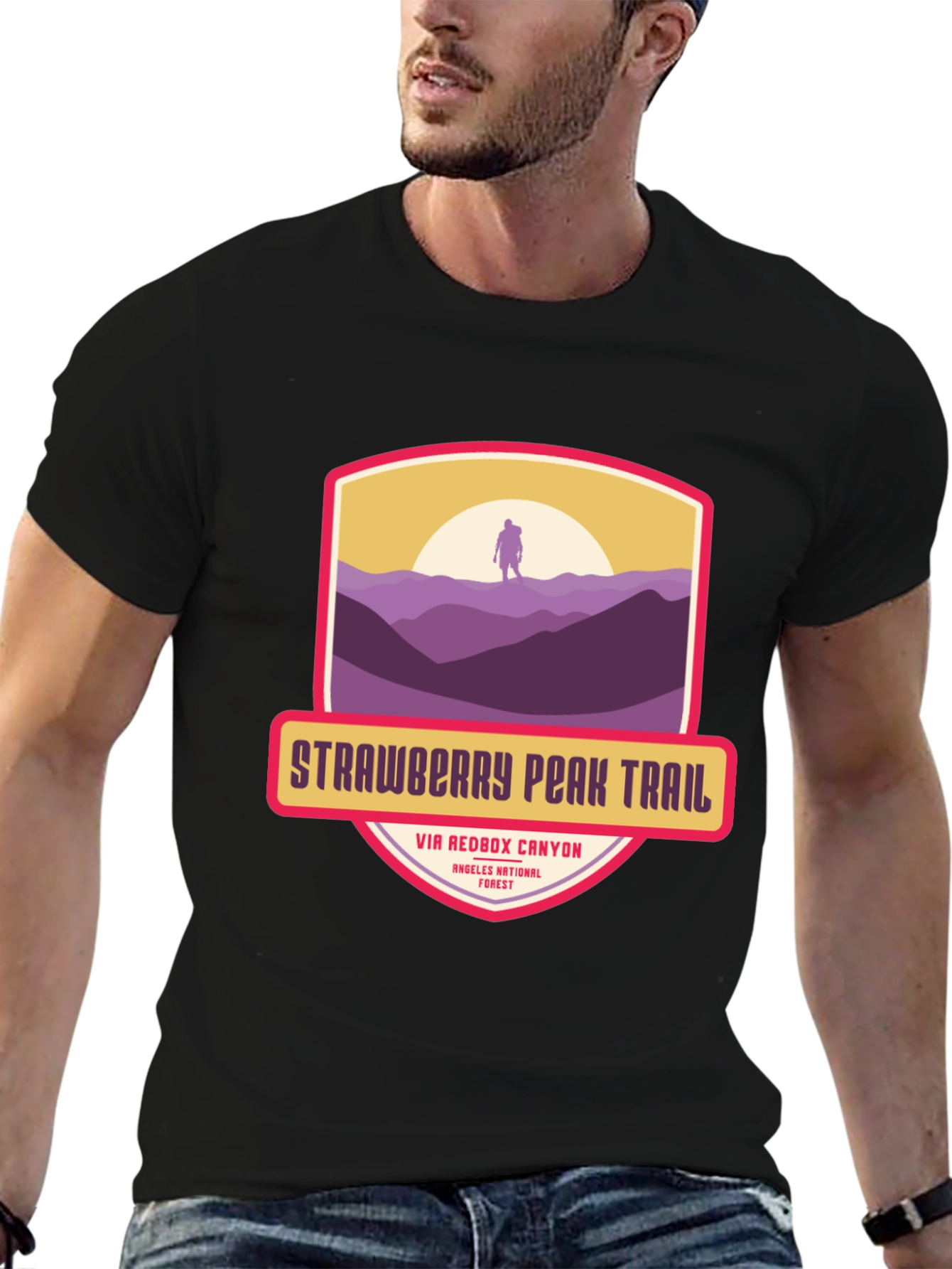 Strawberry Peak Trail T-Shirt - Hiker Adventure
