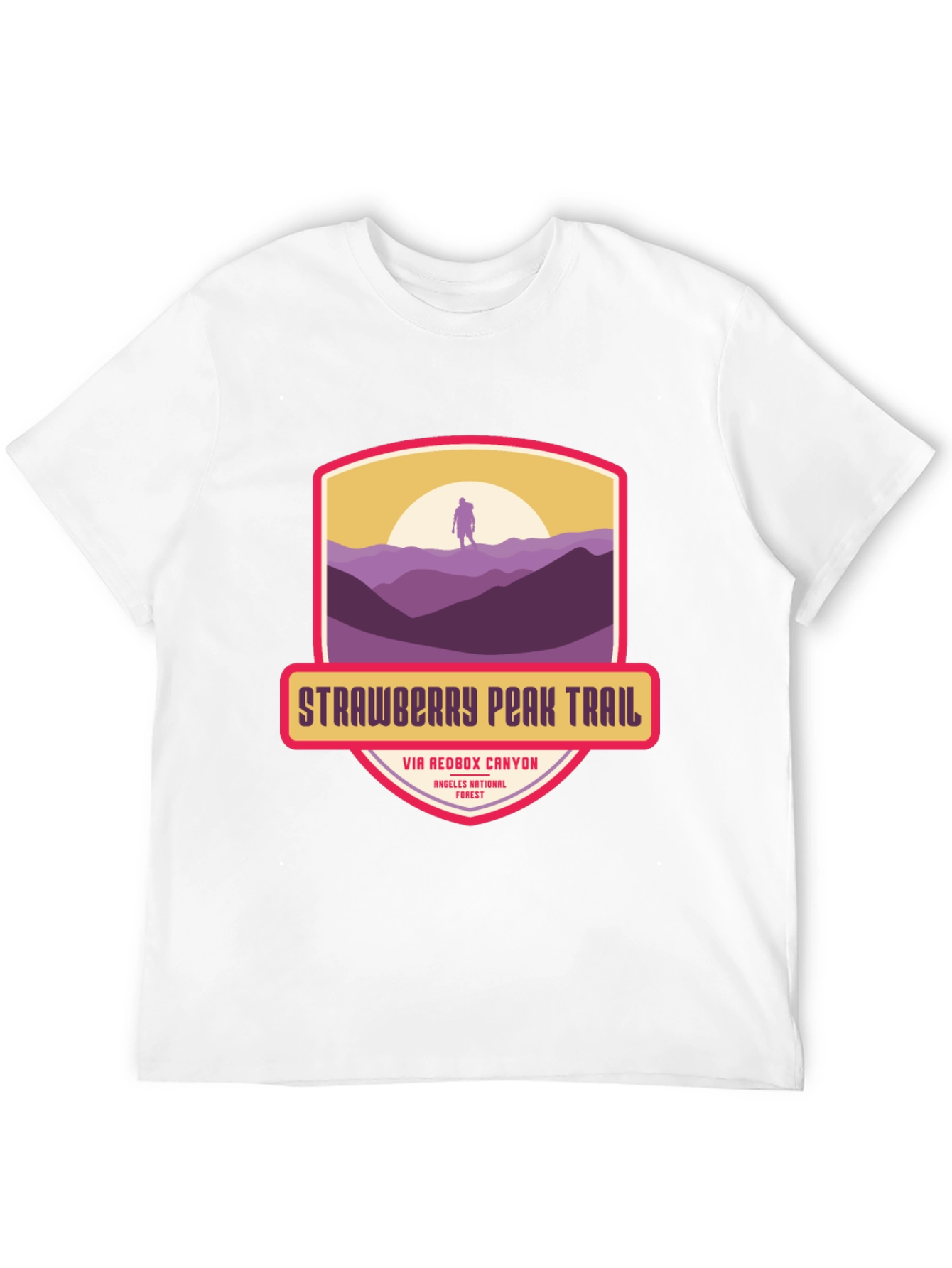 Strawberry Peak Trail T-Shirt - Hiker Adventure