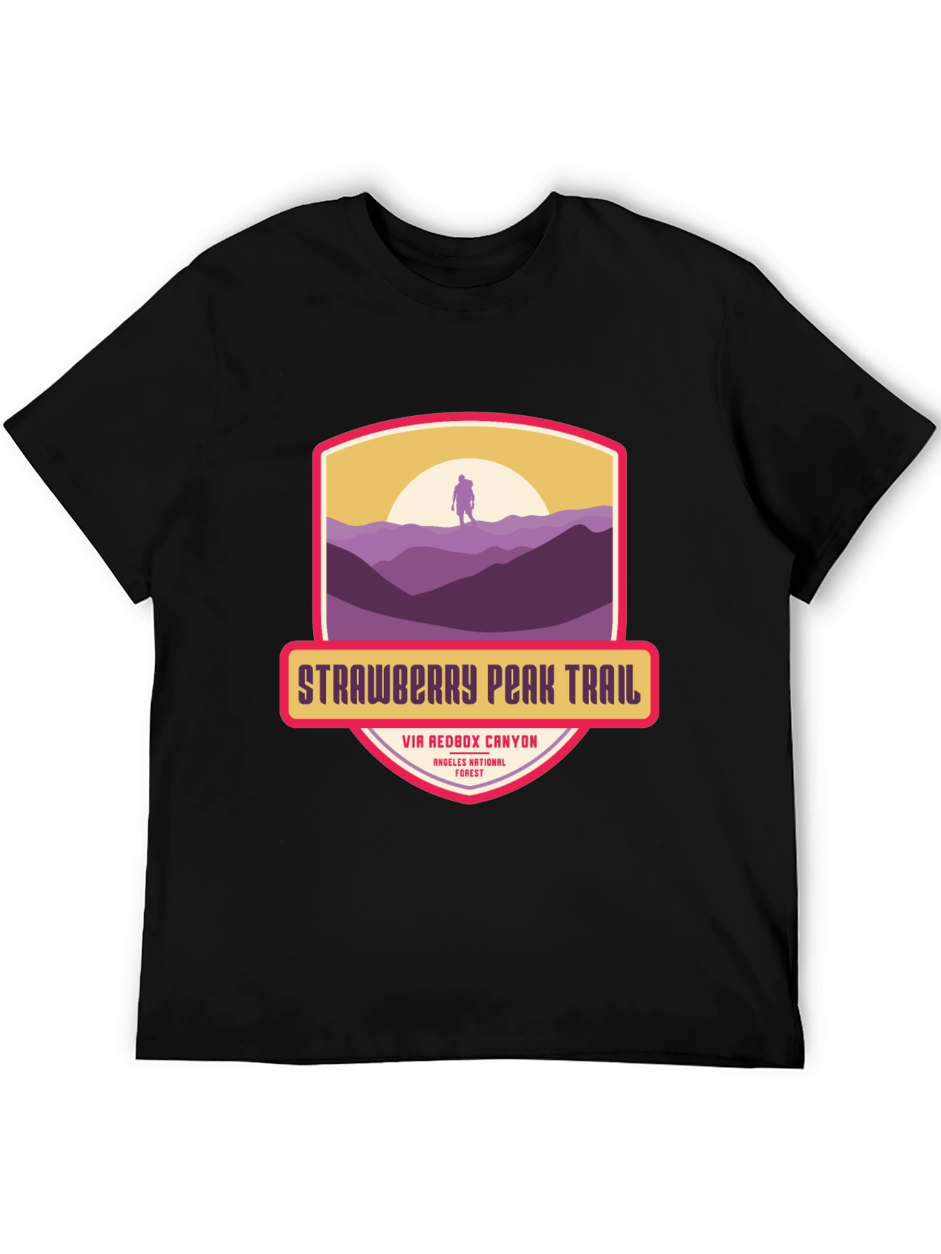 Strawberry Peak Trail T-Shirt - Hiker Adventure