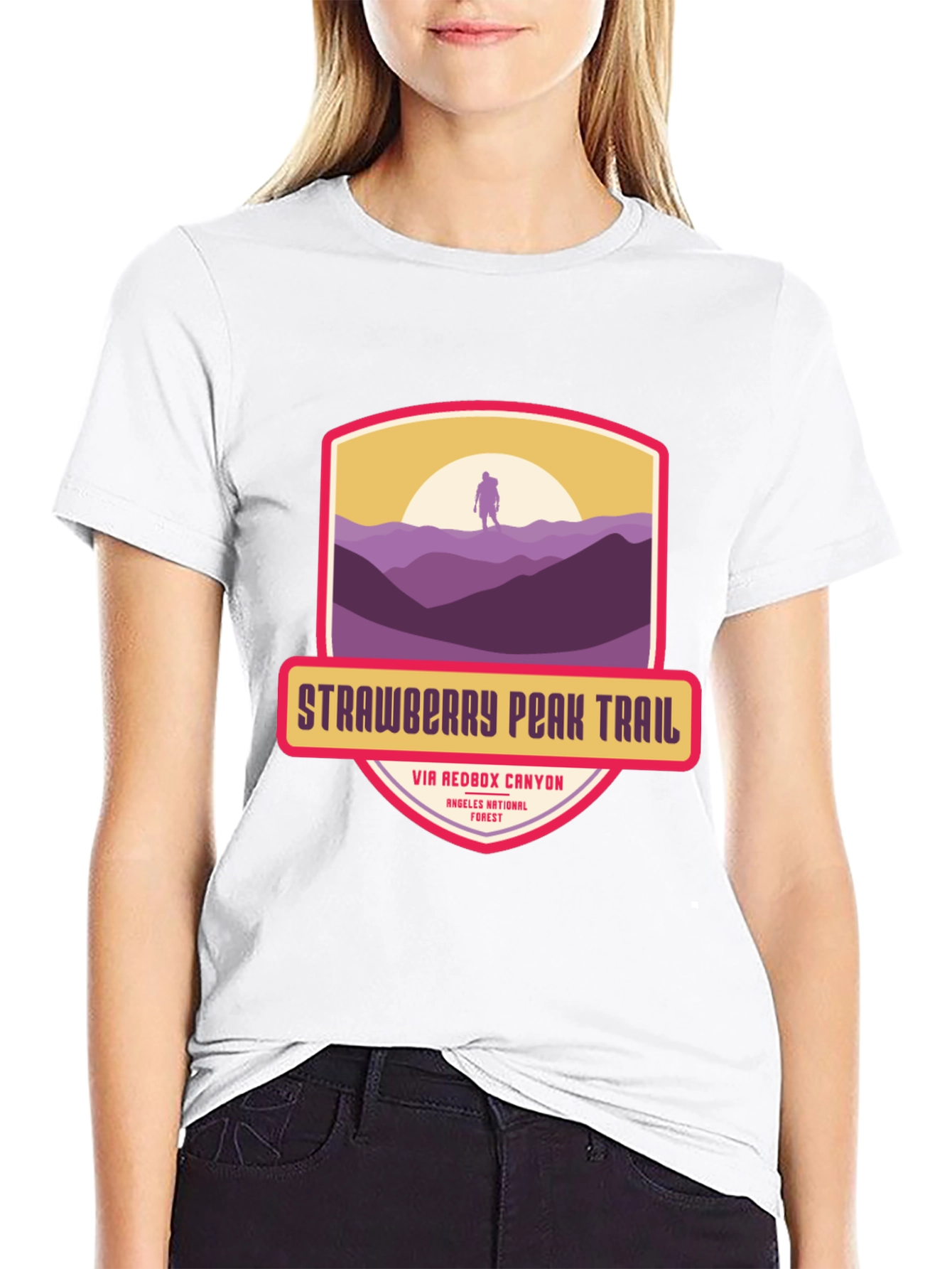 Strawberry Peak Trail T-Shirt - Hiker Adventure