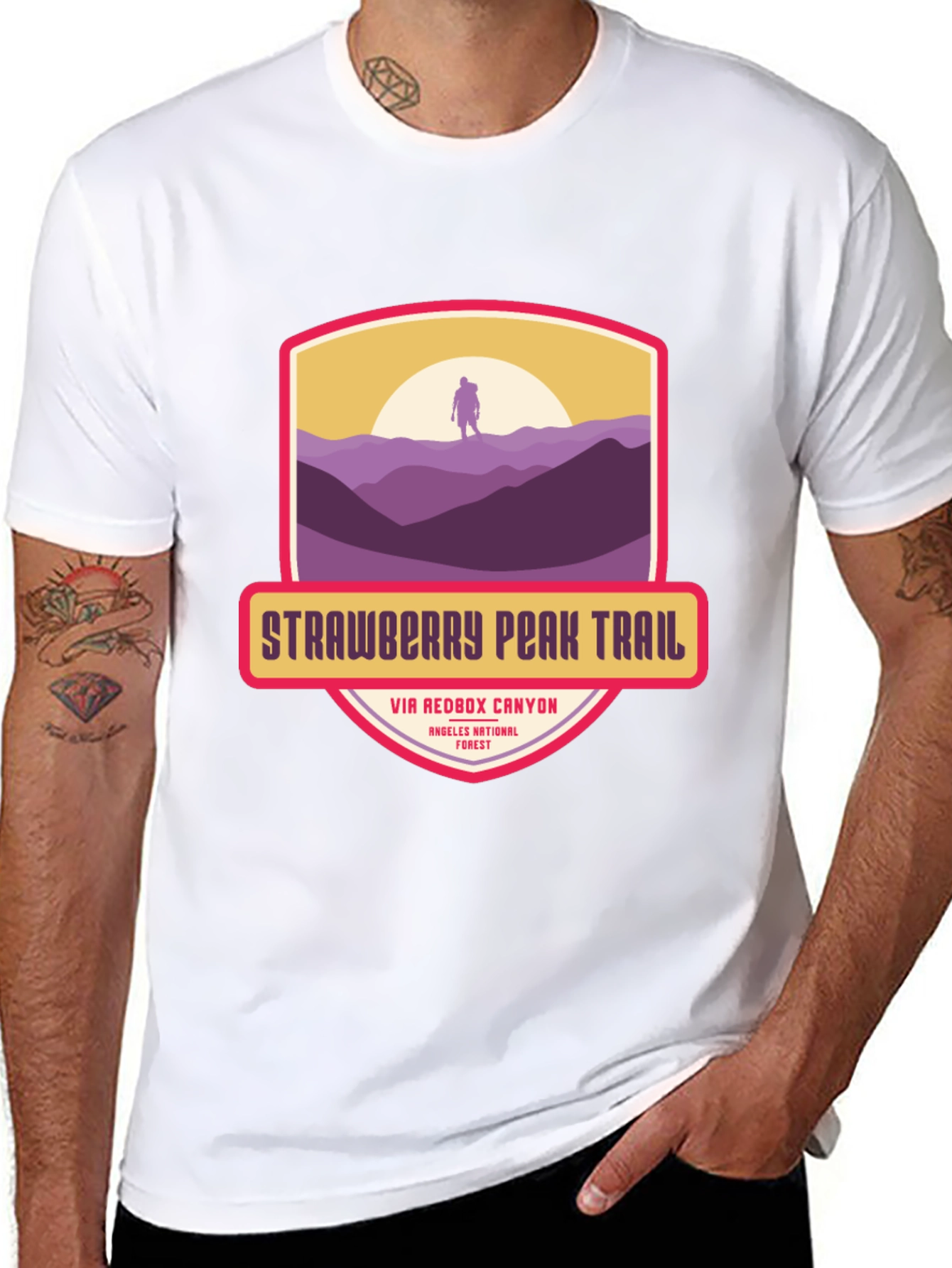 Strawberry Peak Trail T-Shirt - Hiker Adventure