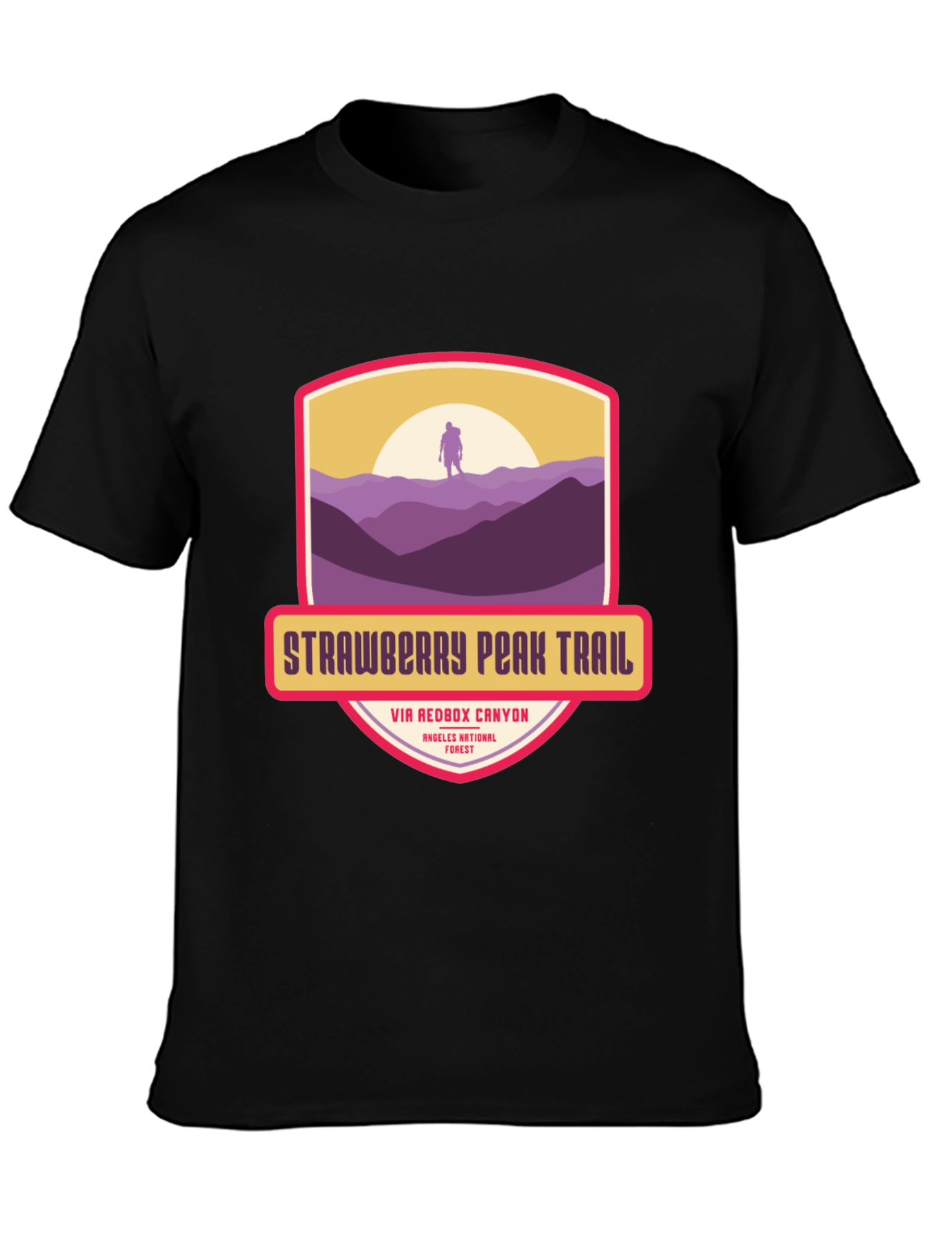 Strawberry Peak Trail T-Shirt - Hiker Adventure