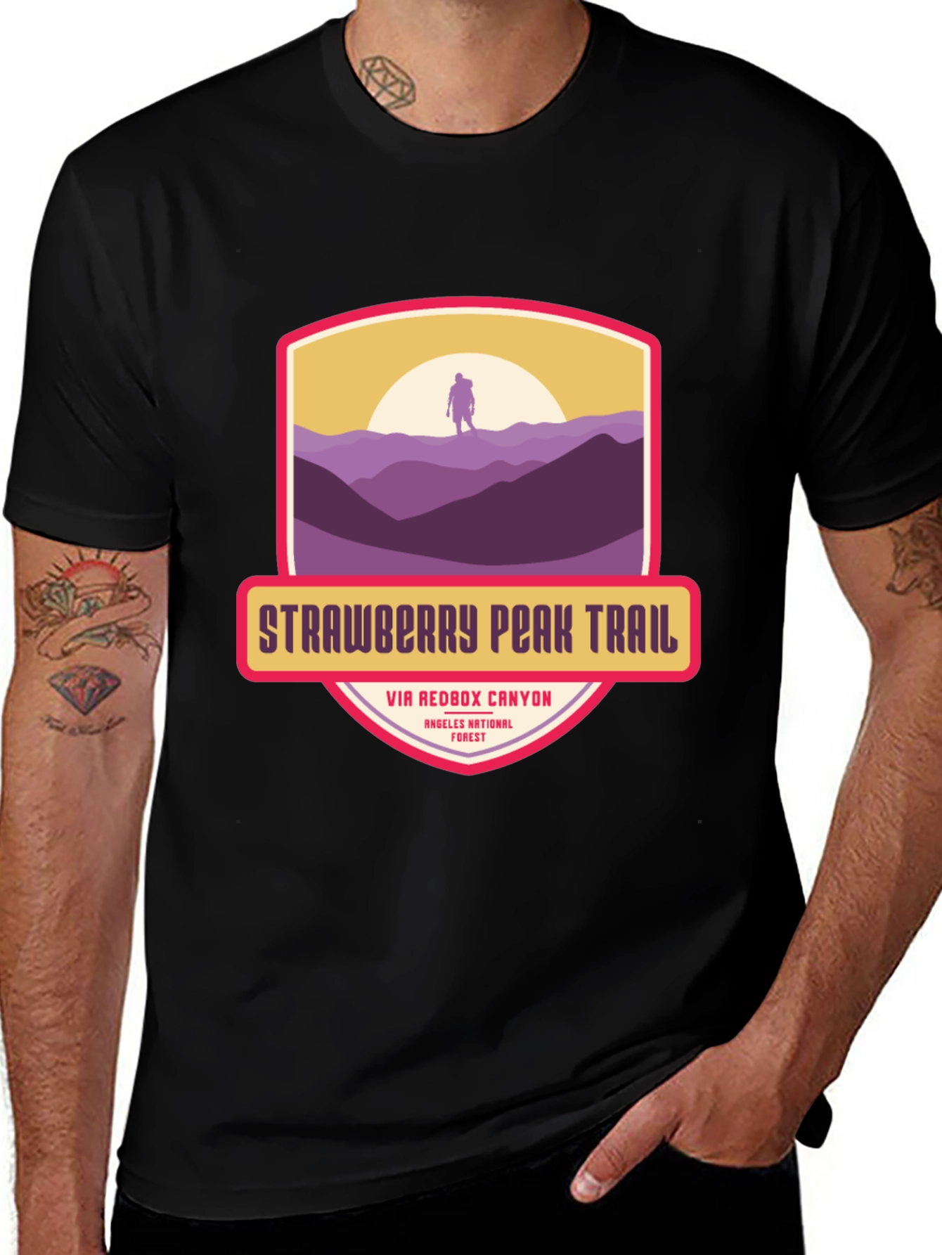 Strawberry Peak Trail T-Shirt - Hiker Adventure