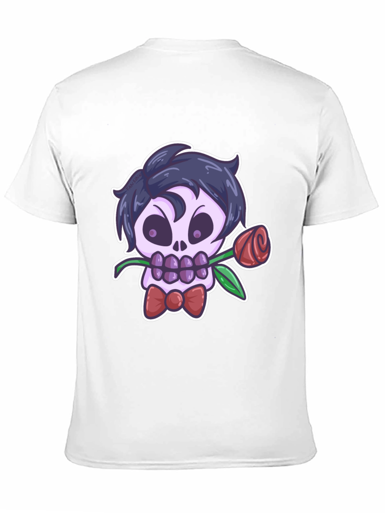 Skull Rose Graphic Tee - Mens Black T-Shirt