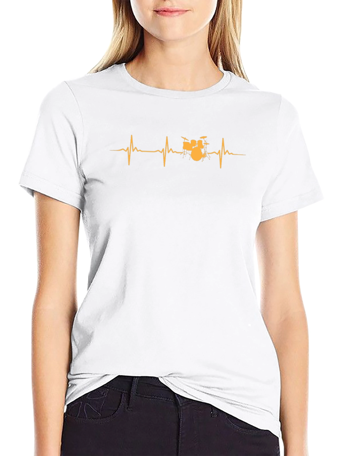 Drum Heartbeat T-Shirt - Music Lover Tee