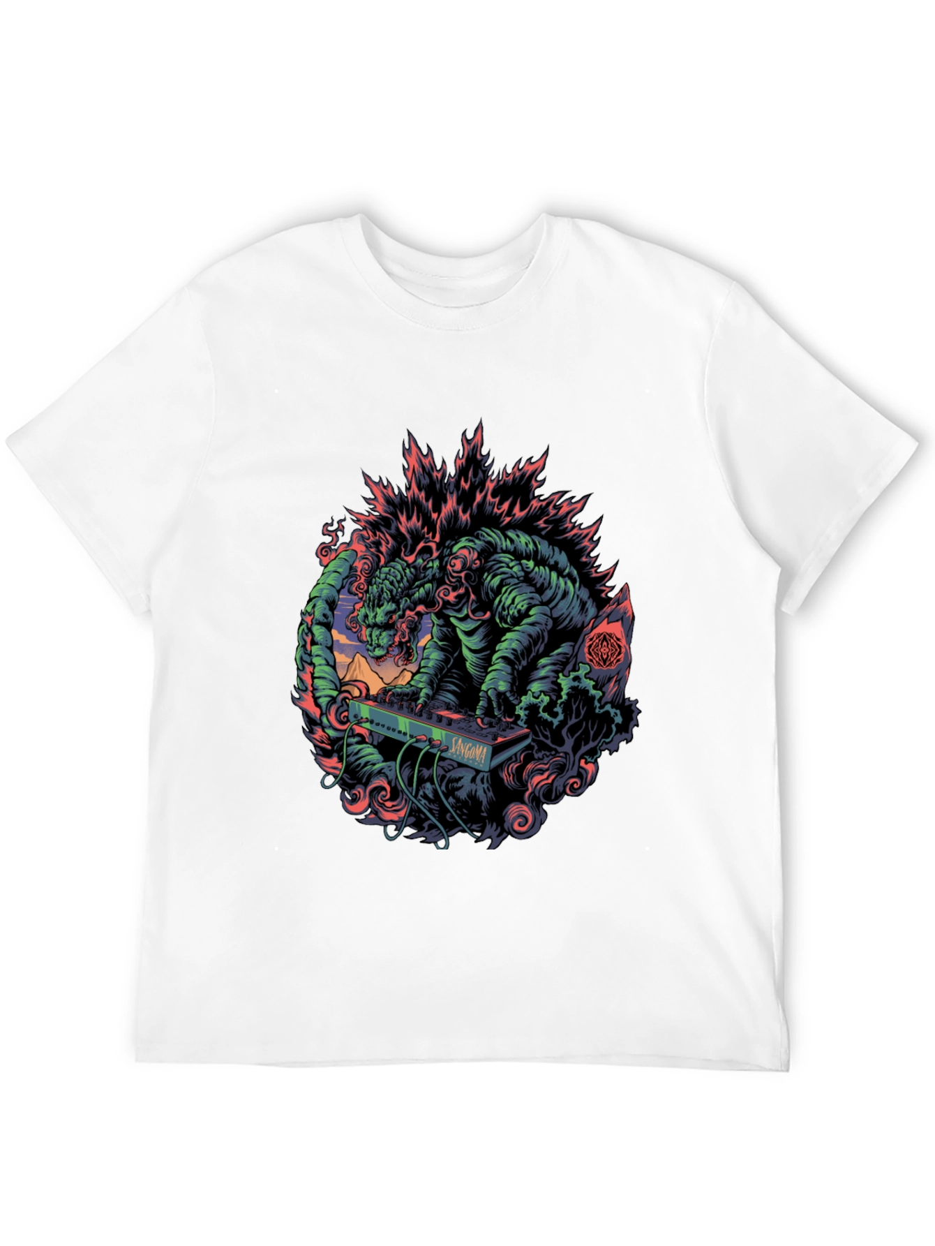Godzilla Synthwave T-Shirt - Monster Music Tee