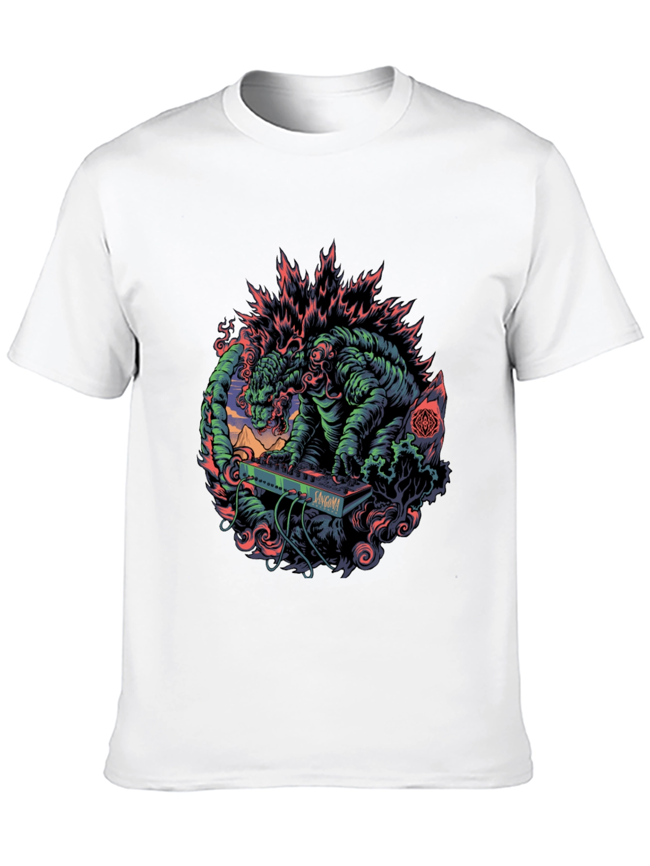 Godzilla Synthwave T-Shirt - Monster Music Tee