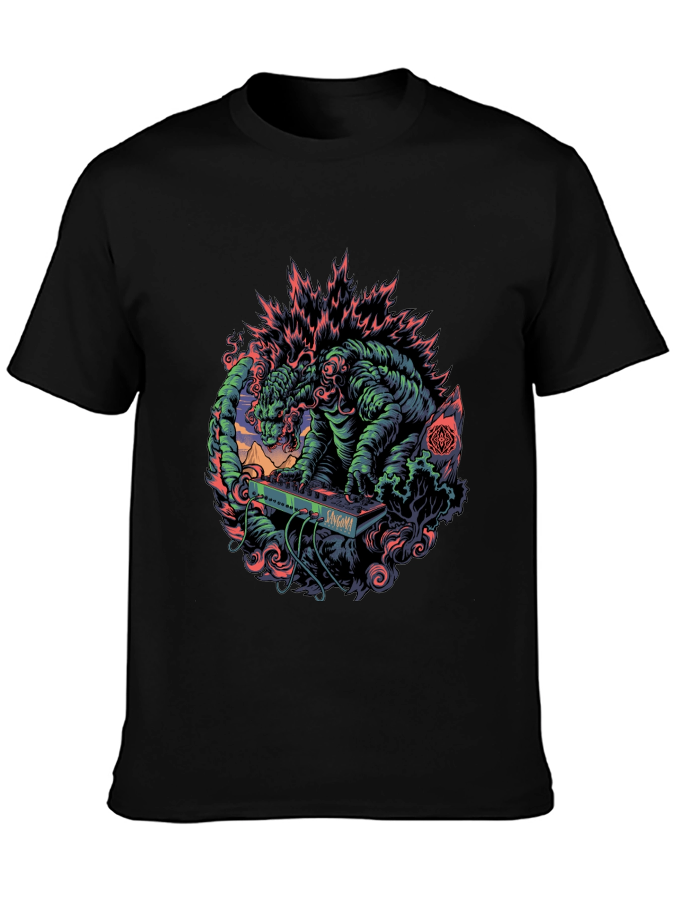 Godzilla Synthwave T-Shirt - Monster Music Tee