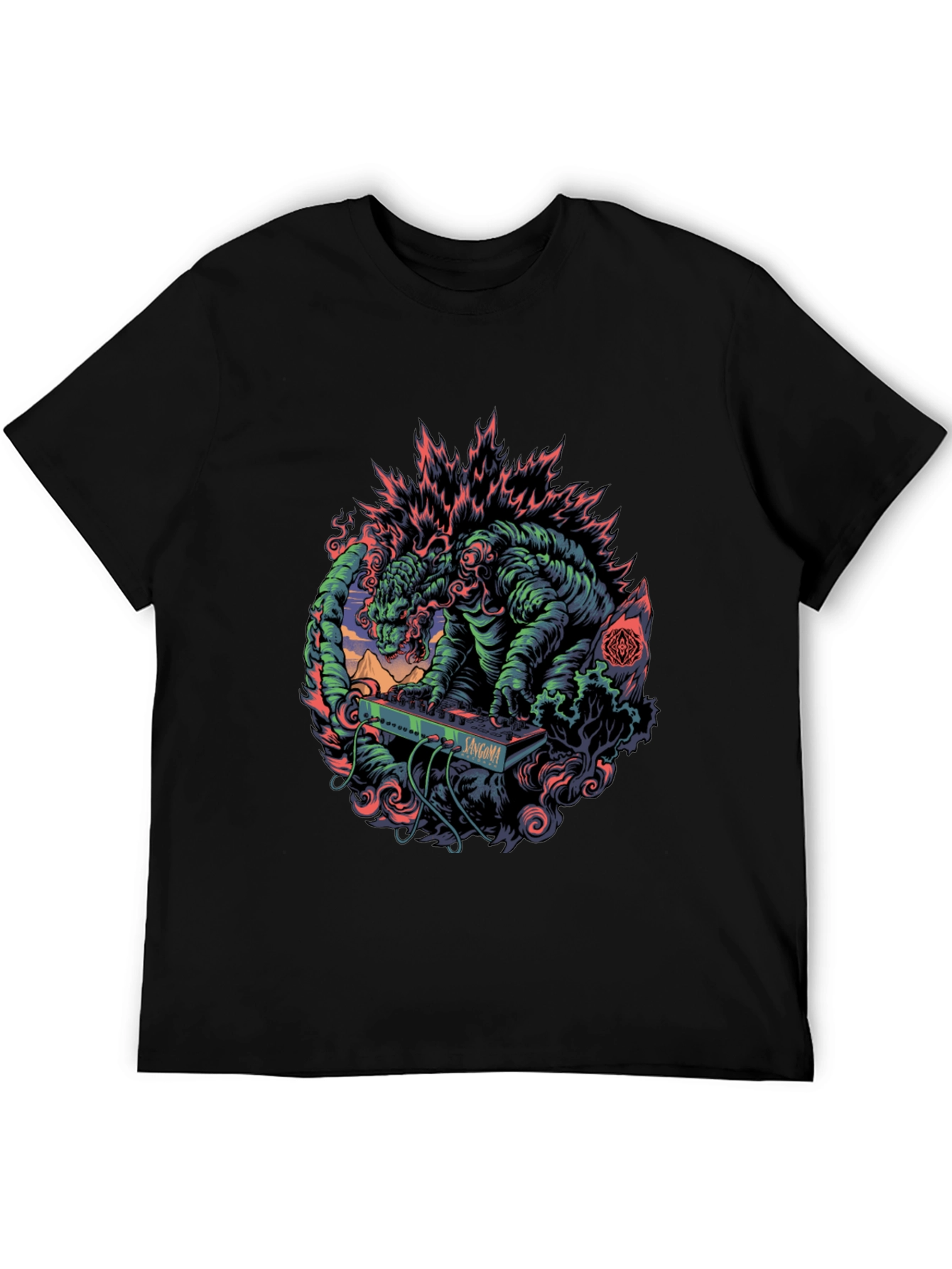 Godzilla Synthwave T-Shirt - Monster Music Tee