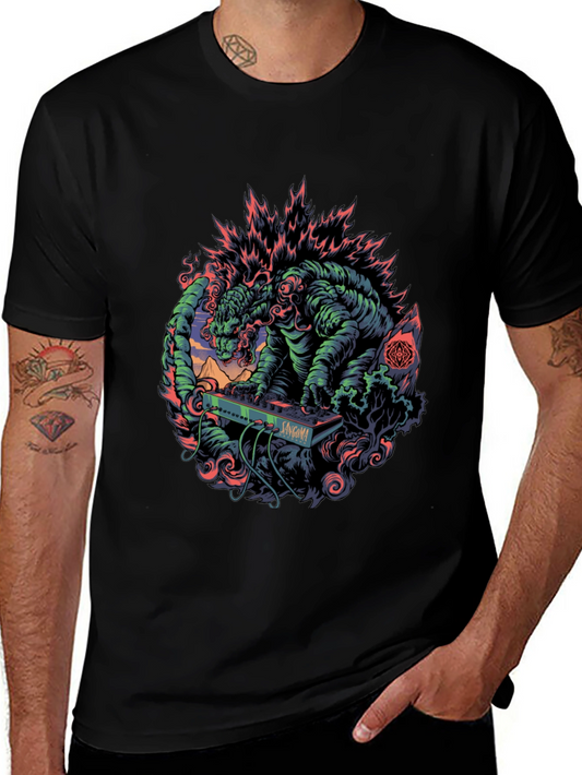 Godzilla Synthwave T-Shirt - Monster Music Tee