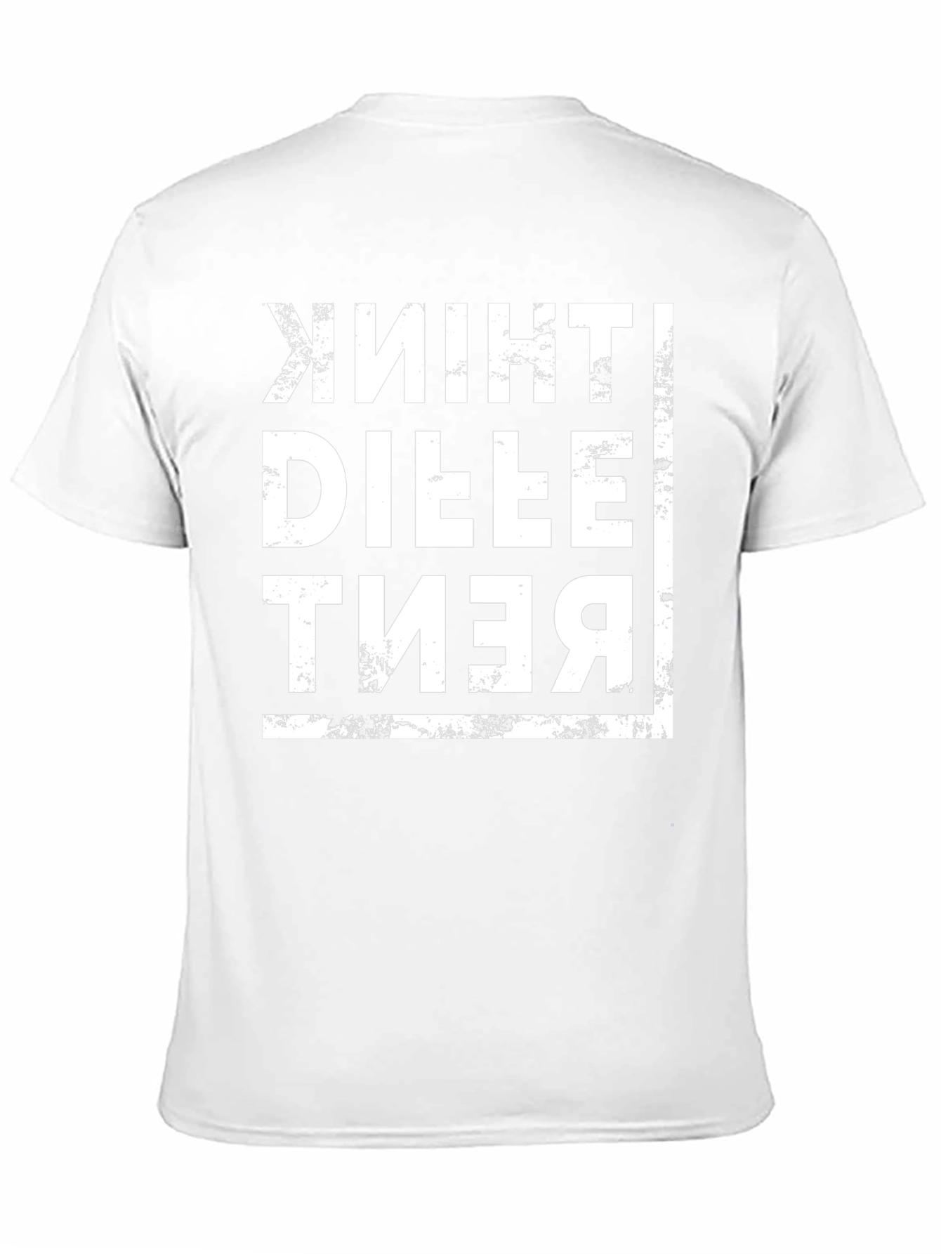 Think Different Mens Black Graphic Tee