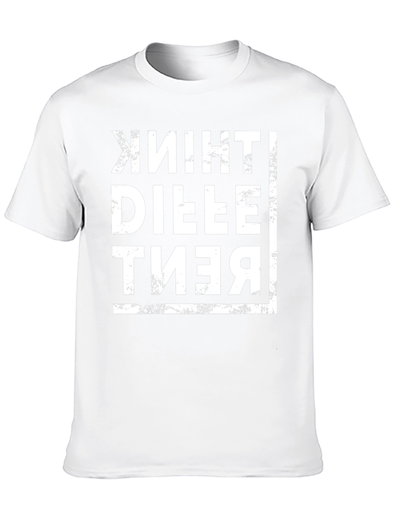 Think Different Mens Black Graphic Tee