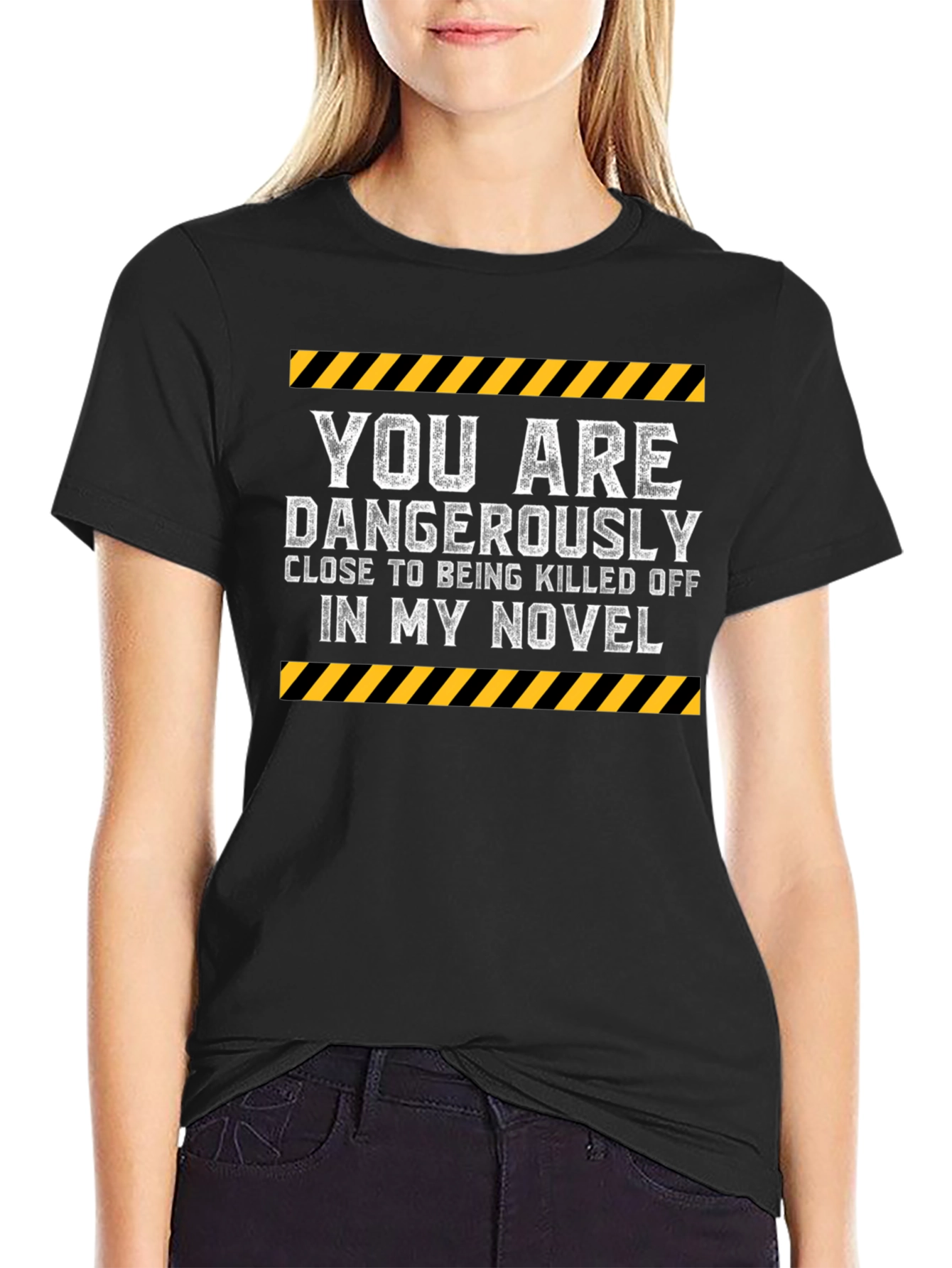 Dangerously Close Novel Humor Graphic T-Shirt