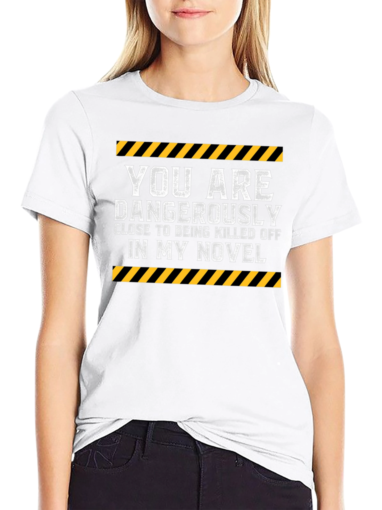 Dangerously Close Novel Humor Graphic T-Shirt