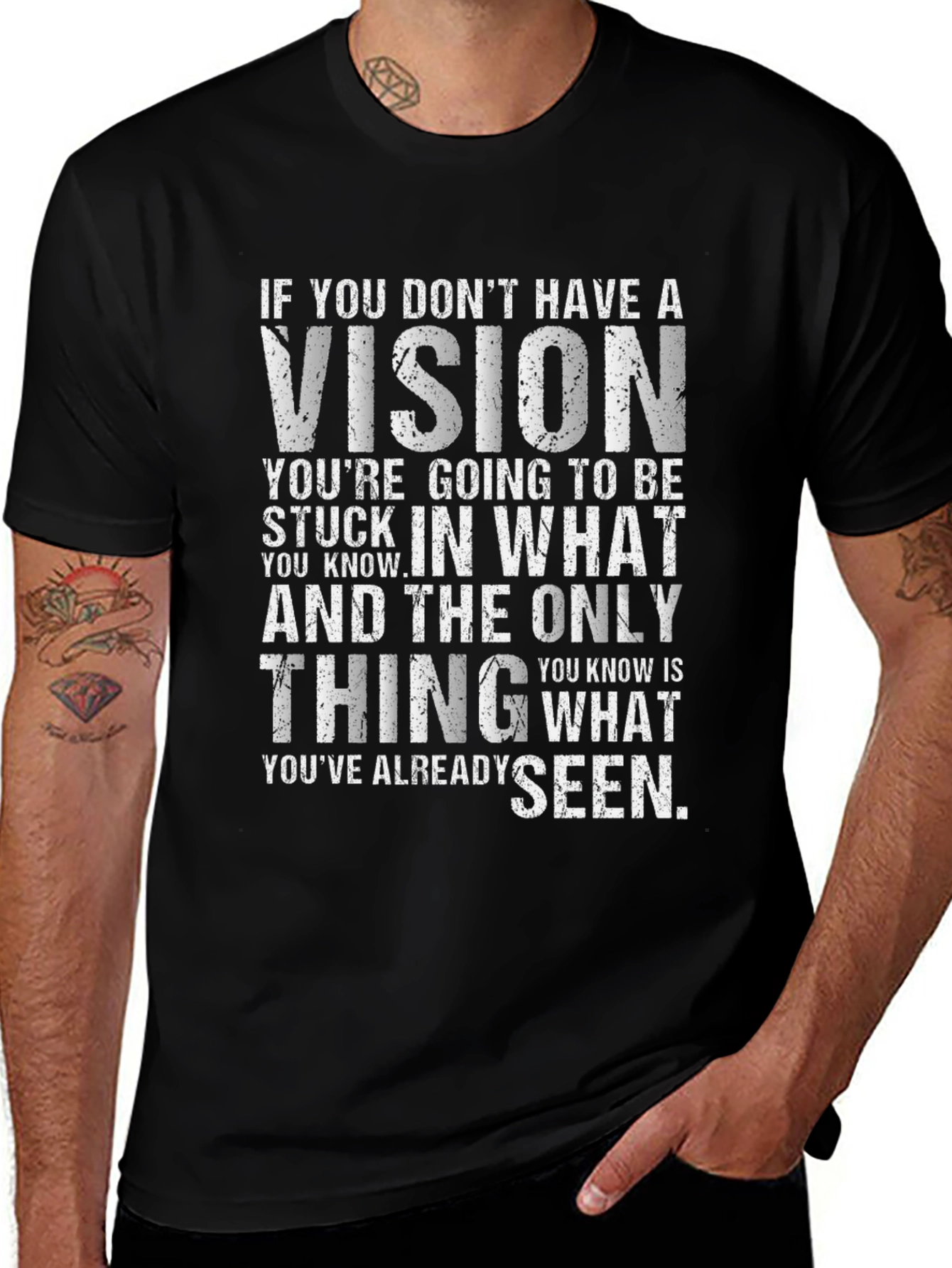 Vision Graphic T-Shirt - Motivational Quote Tee
