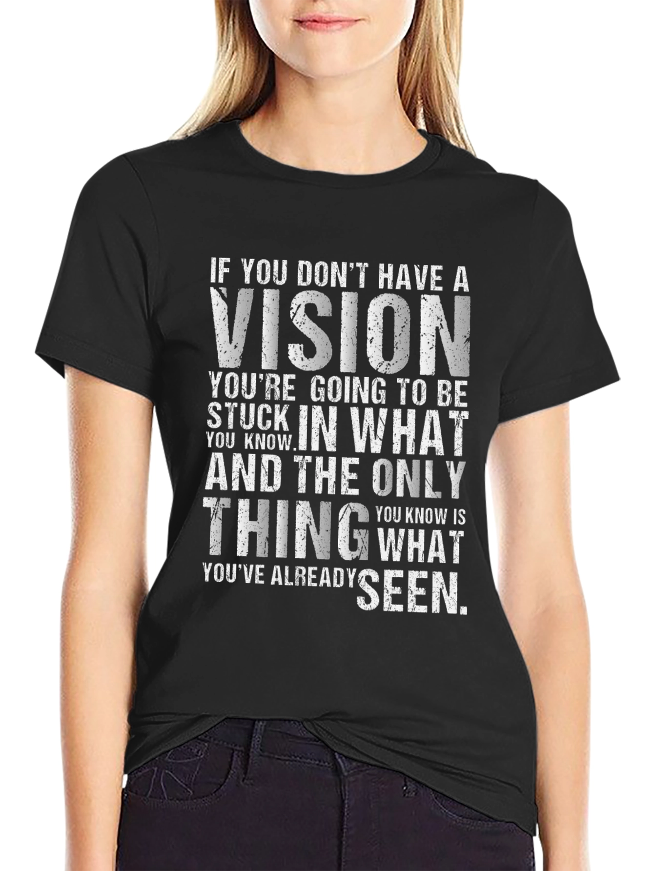 Vision Graphic T-Shirt - Motivational Quote Tee