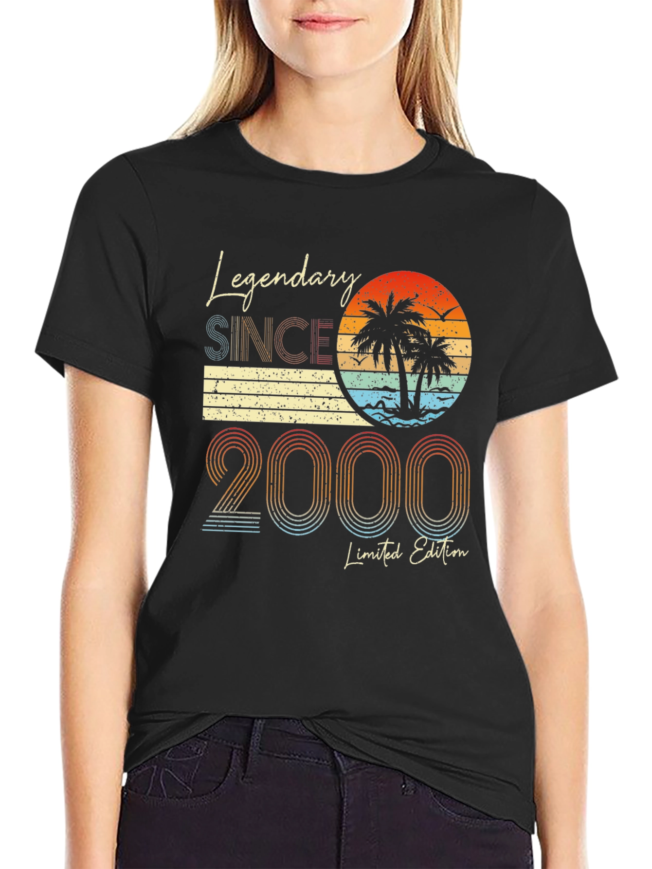 Legendary Since 2000 Black Graphic Tee
