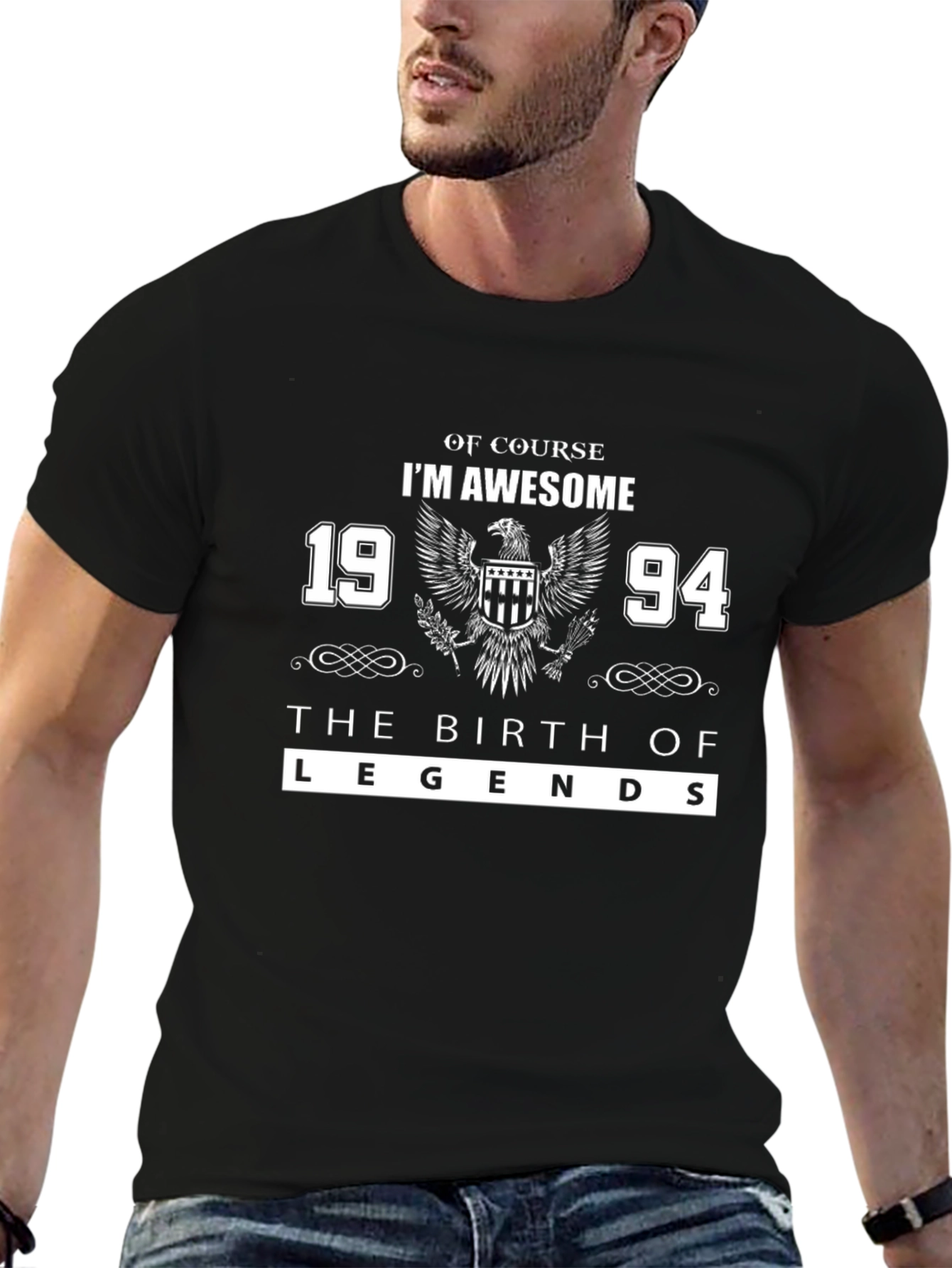 Awesome Birth Year Legend T-Shirt - Black