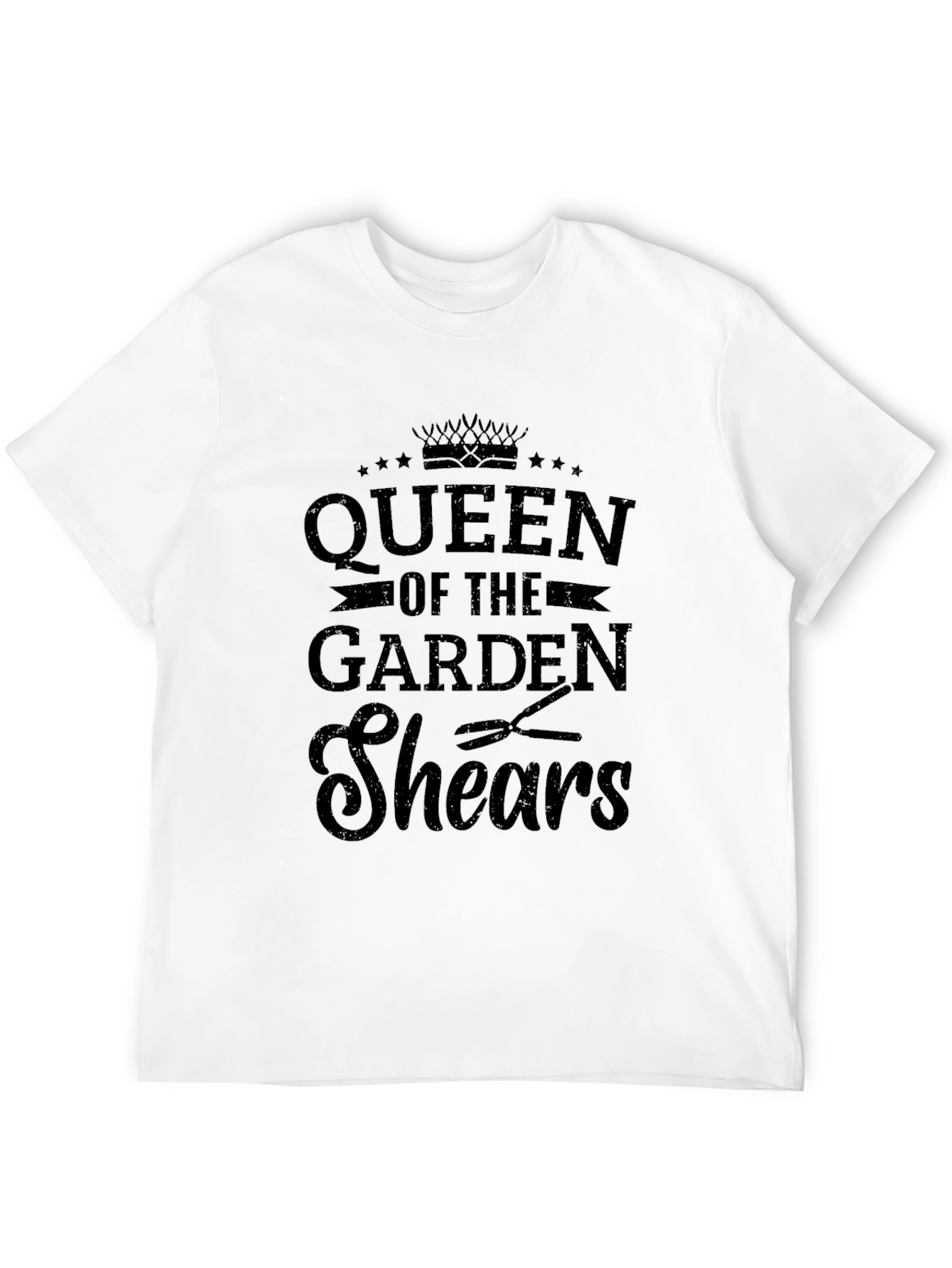 Queen of the Garden Shears Graphic T-Shirt - Black