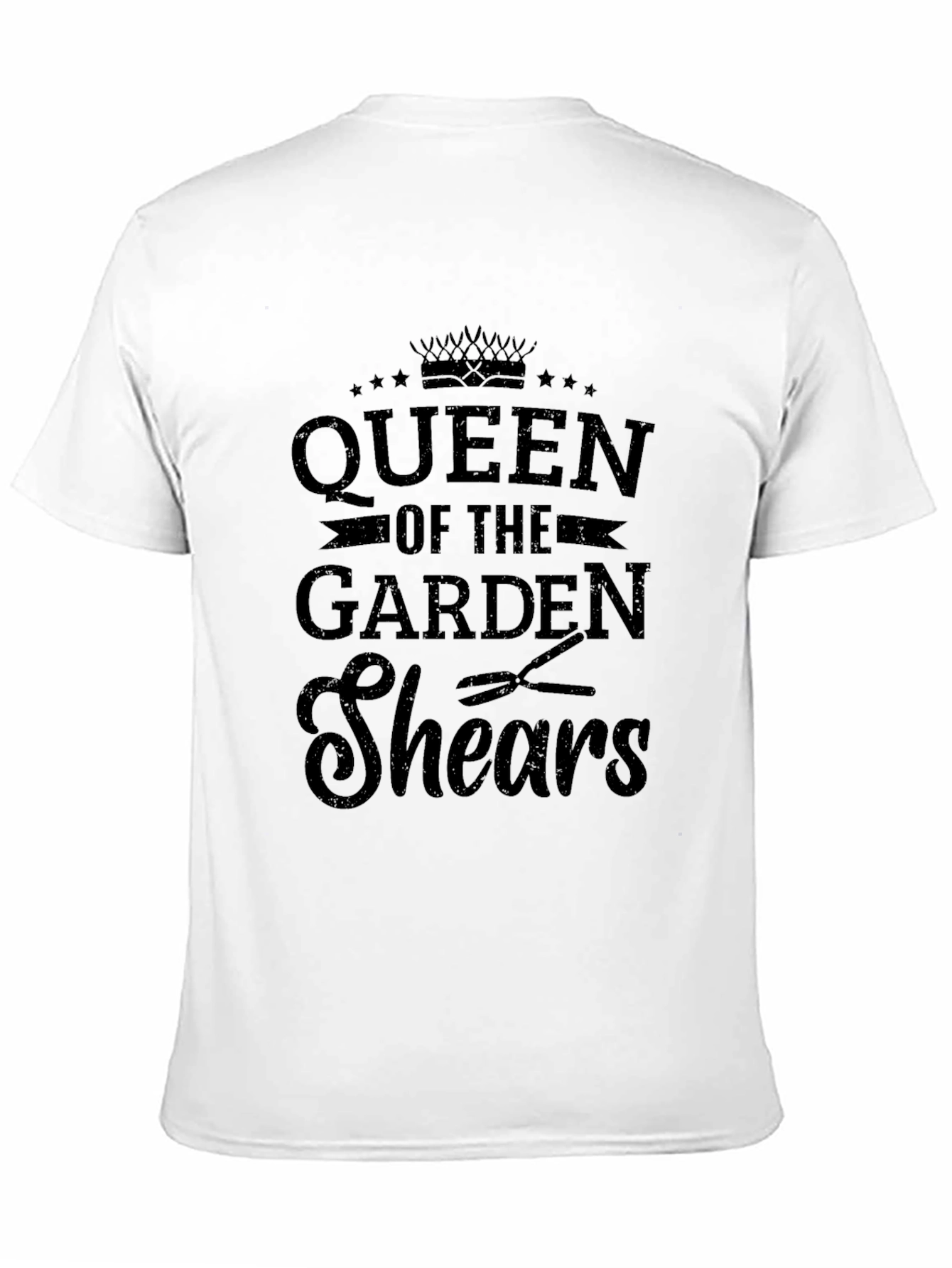 Queen of the Garden Shears Graphic T-Shirt - Black