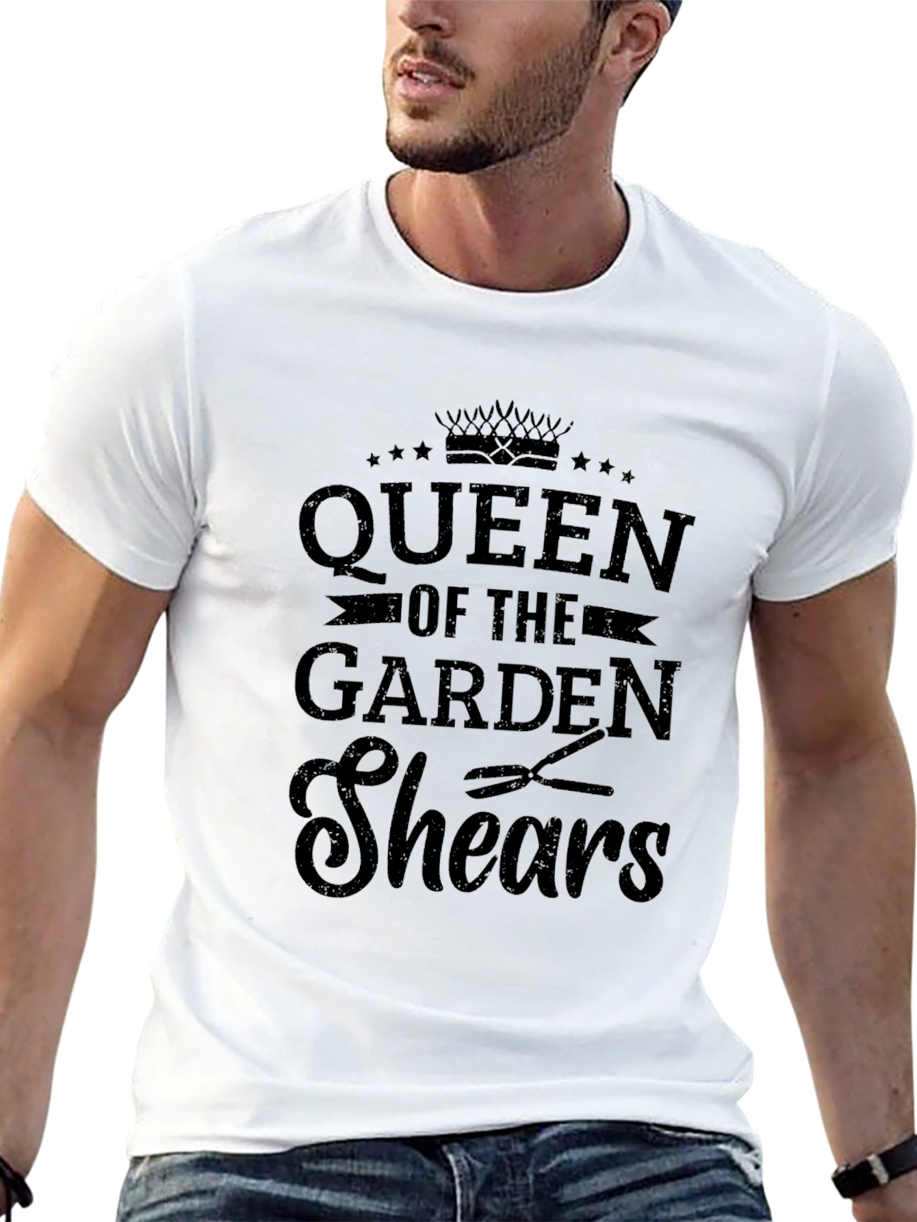Queen of the Garden Shears Graphic T-Shirt - Black