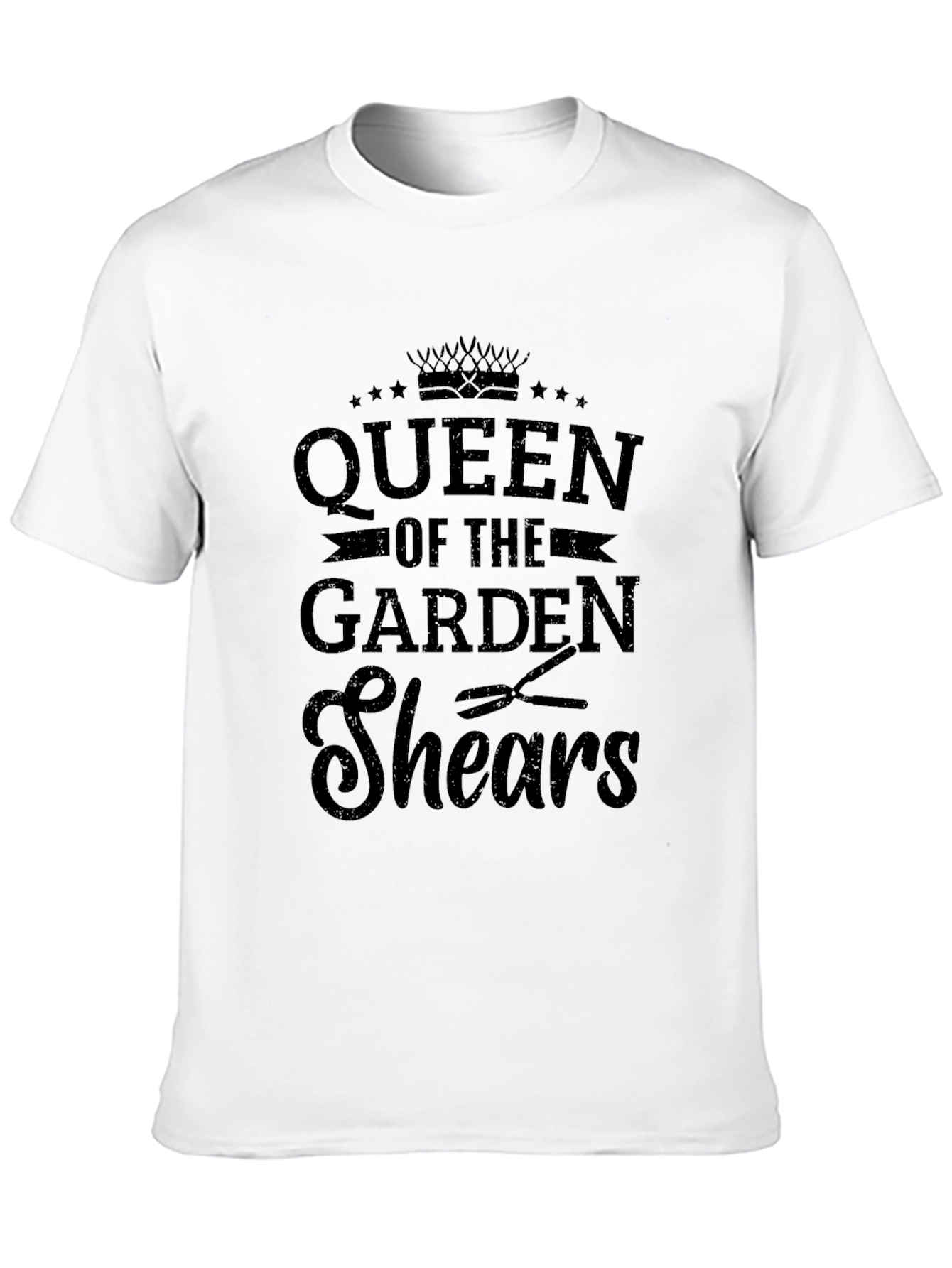 Queen of the Garden Shears Graphic T-Shirt - Black