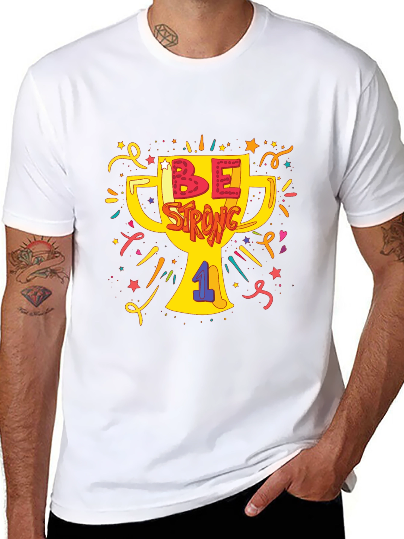 Be Strong Graphic T-Shirt - Menswear