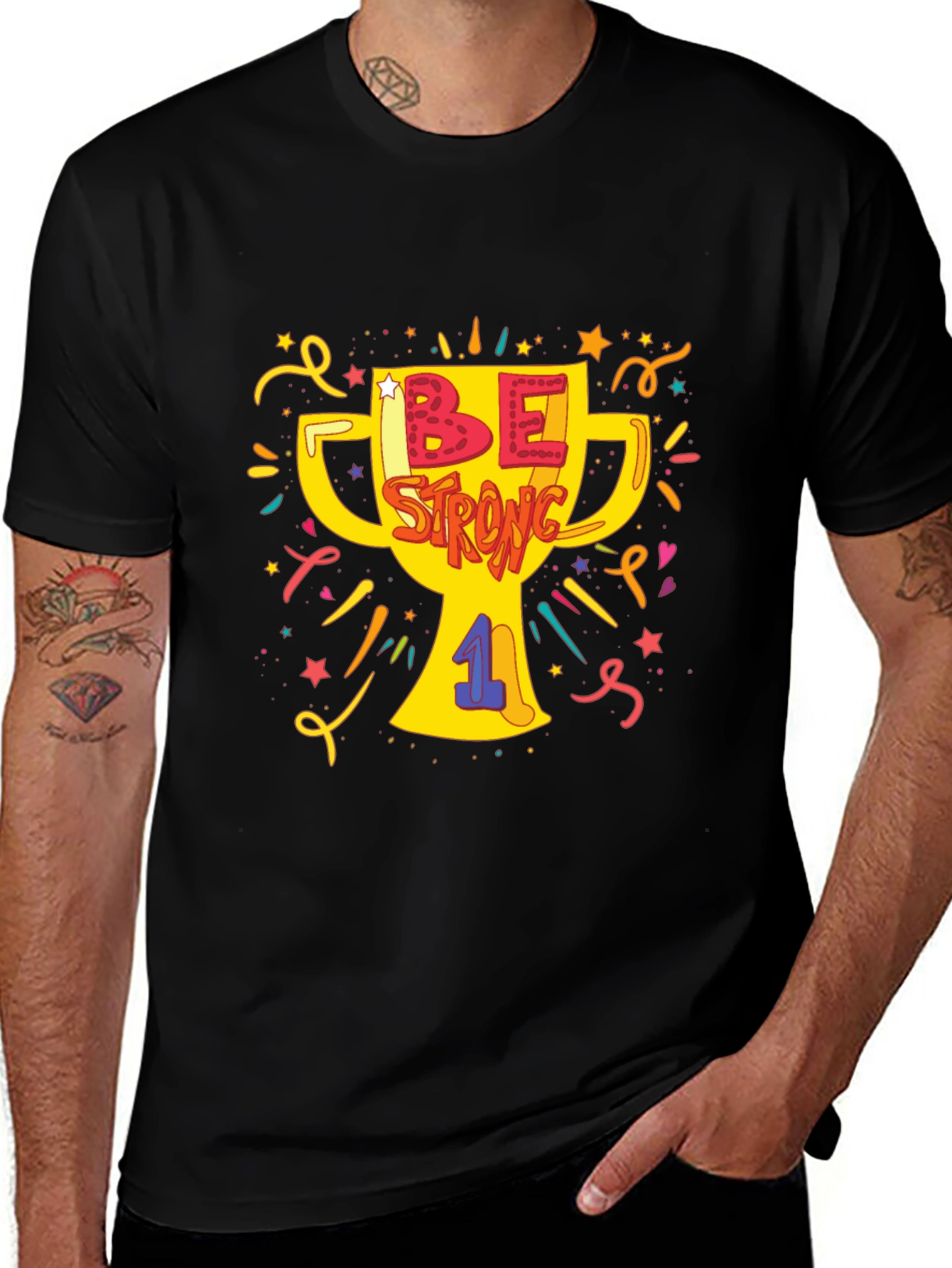 Be Strong Graphic T-Shirt - Menswear