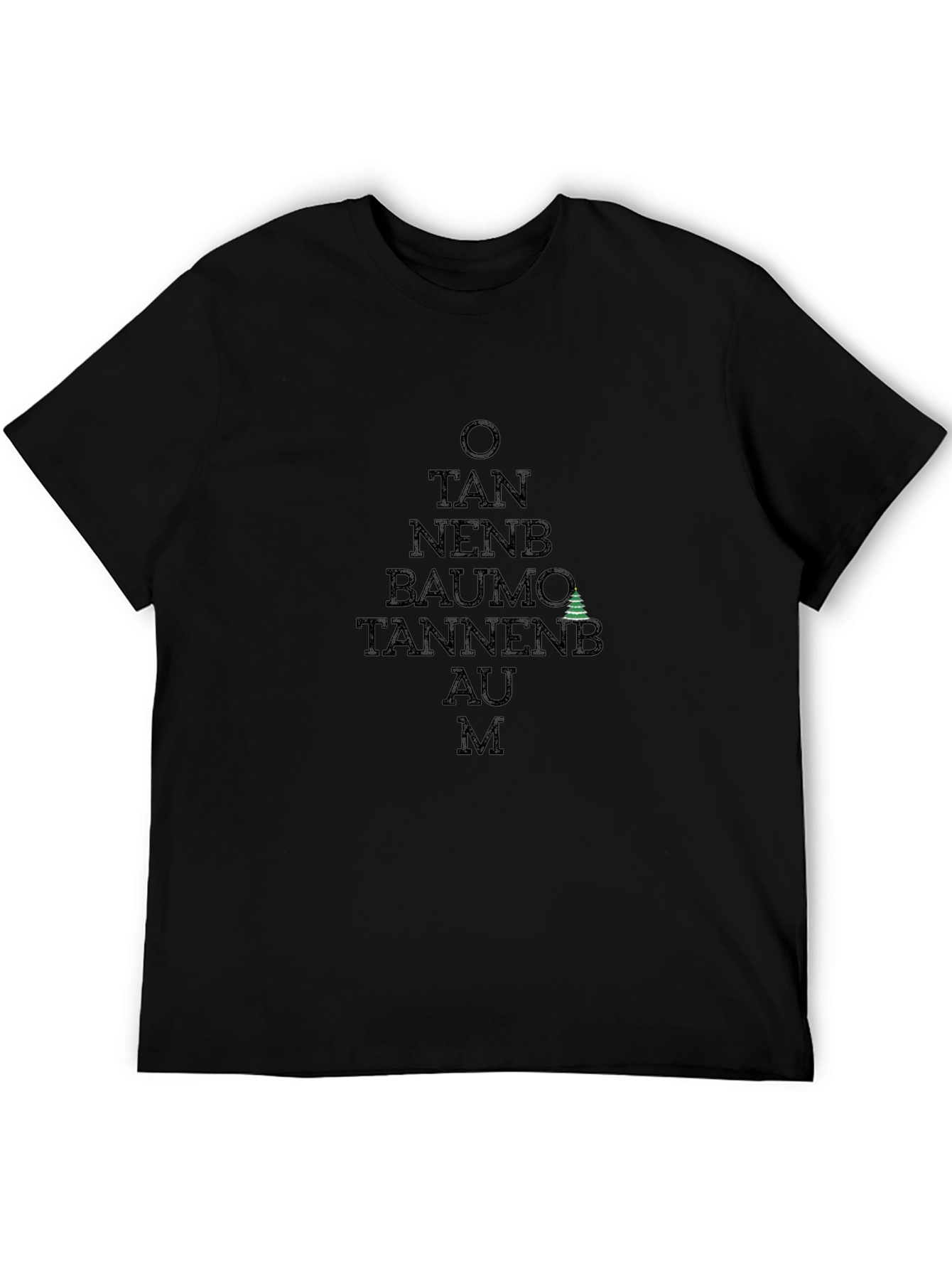 O Tannenbaum Black Graphic Tee
