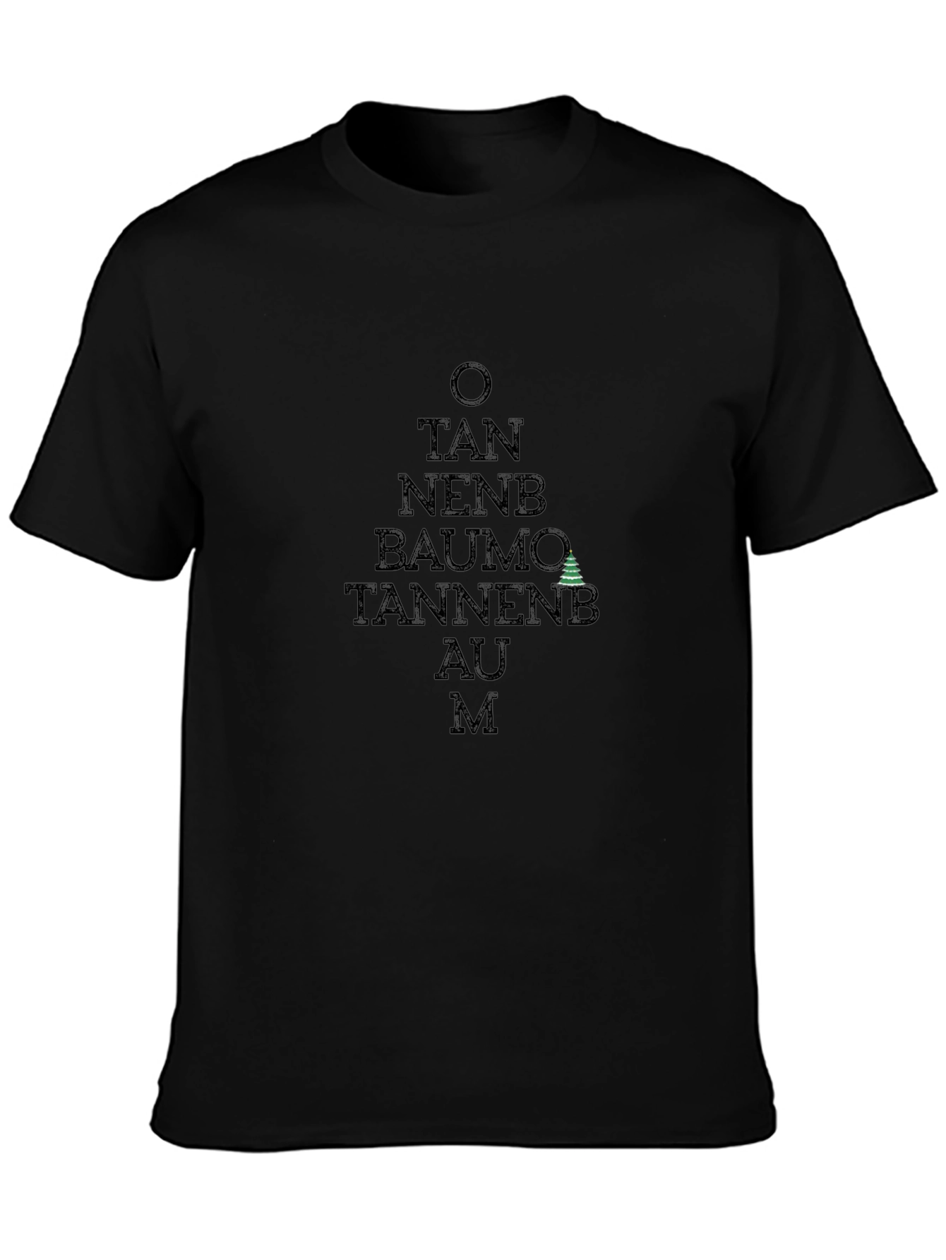 O Tannenbaum Black Graphic Tee