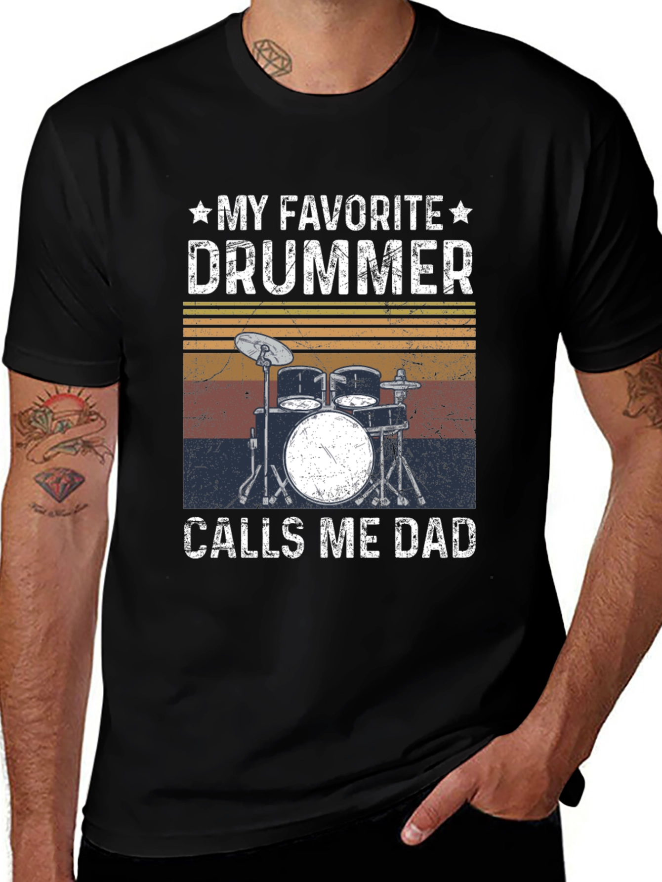 My Favorite Drummer Calls Me Dad T-Shirt