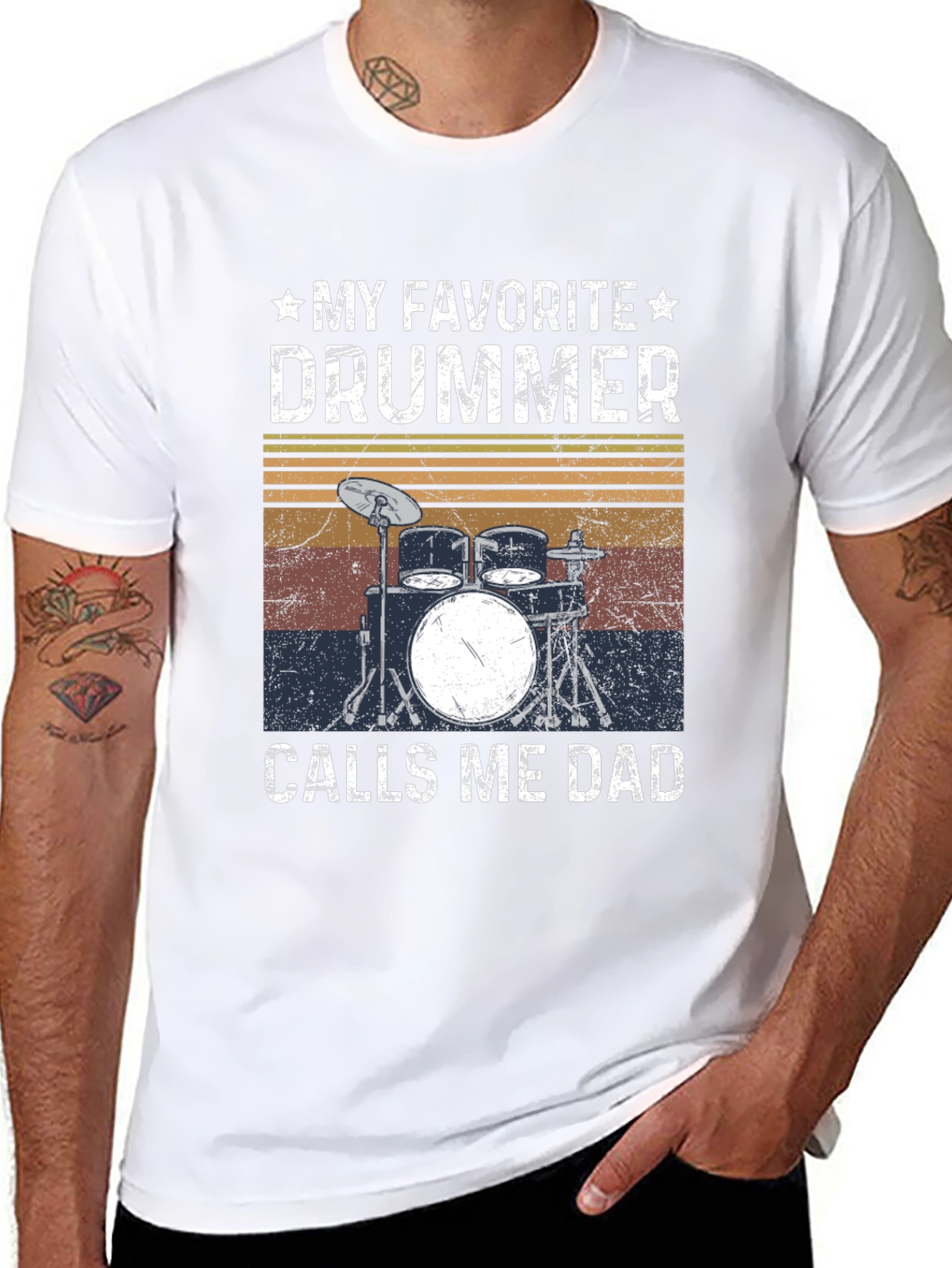 My Favorite Drummer Calls Me Dad T-Shirt