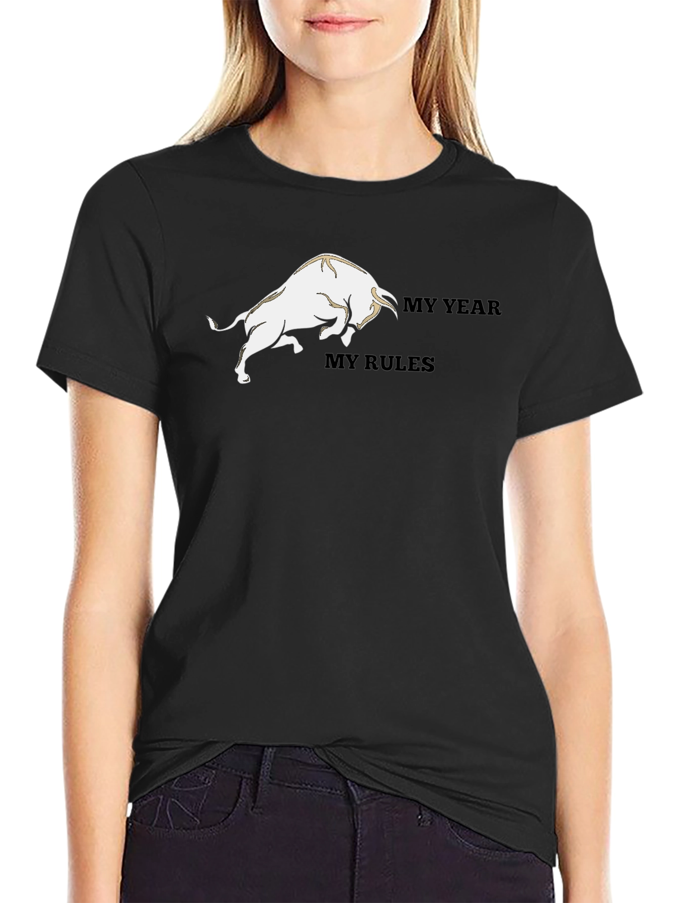 My Year My Rules Bull Graphic T-Shirt