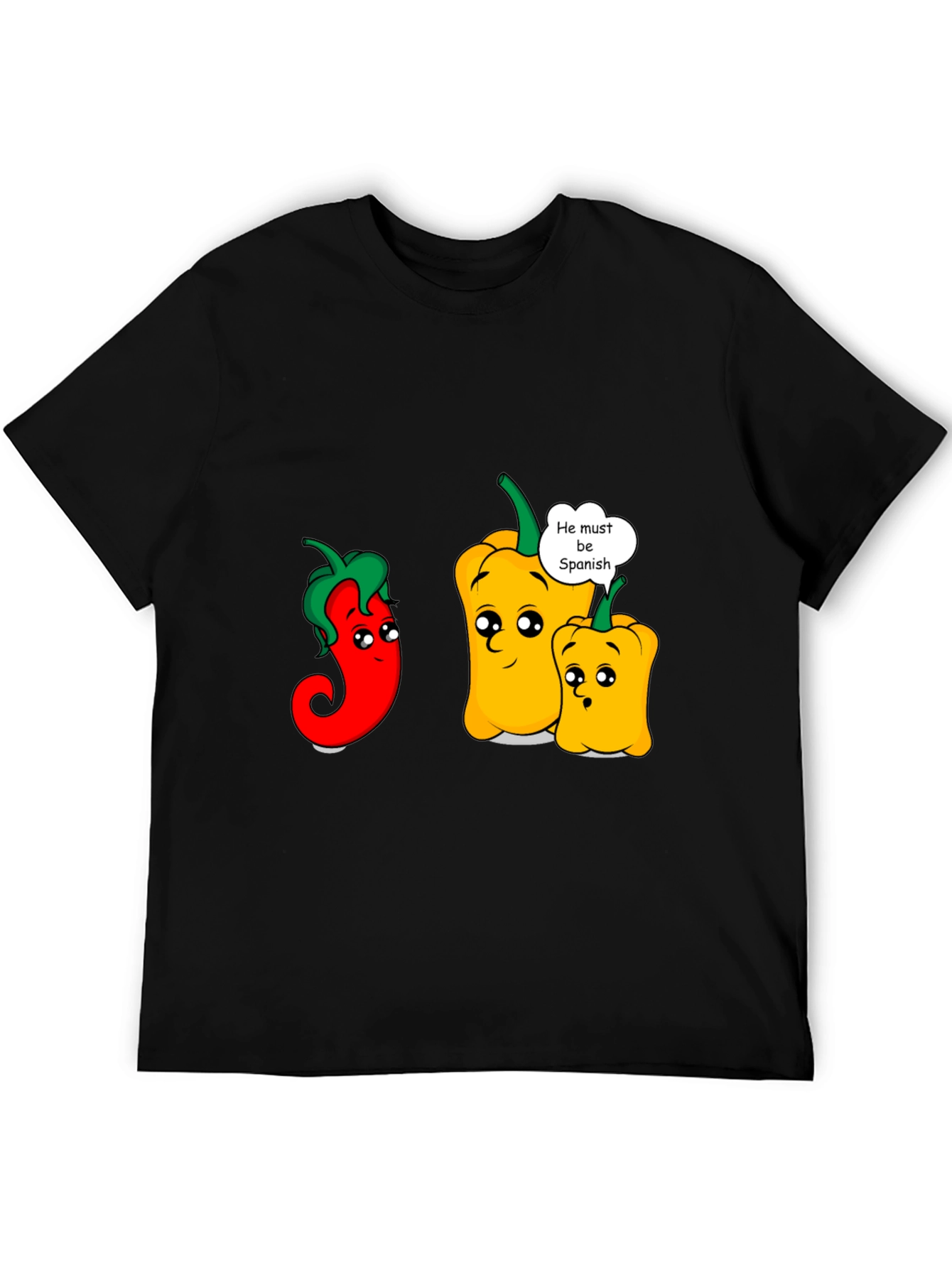 Funny Spanish Pepper Graphic T-Shirt
