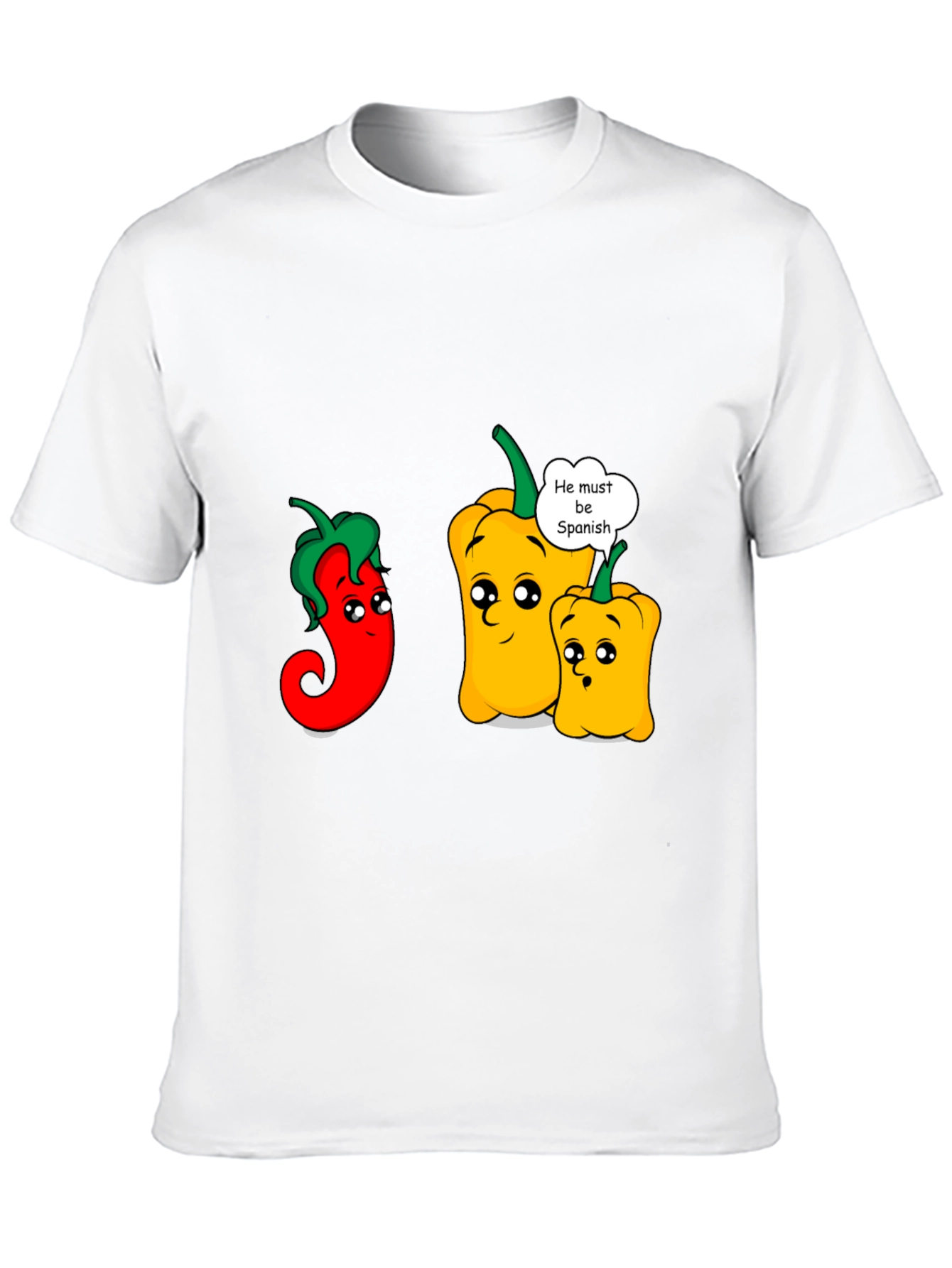 Funny Spanish Pepper Graphic T-Shirt