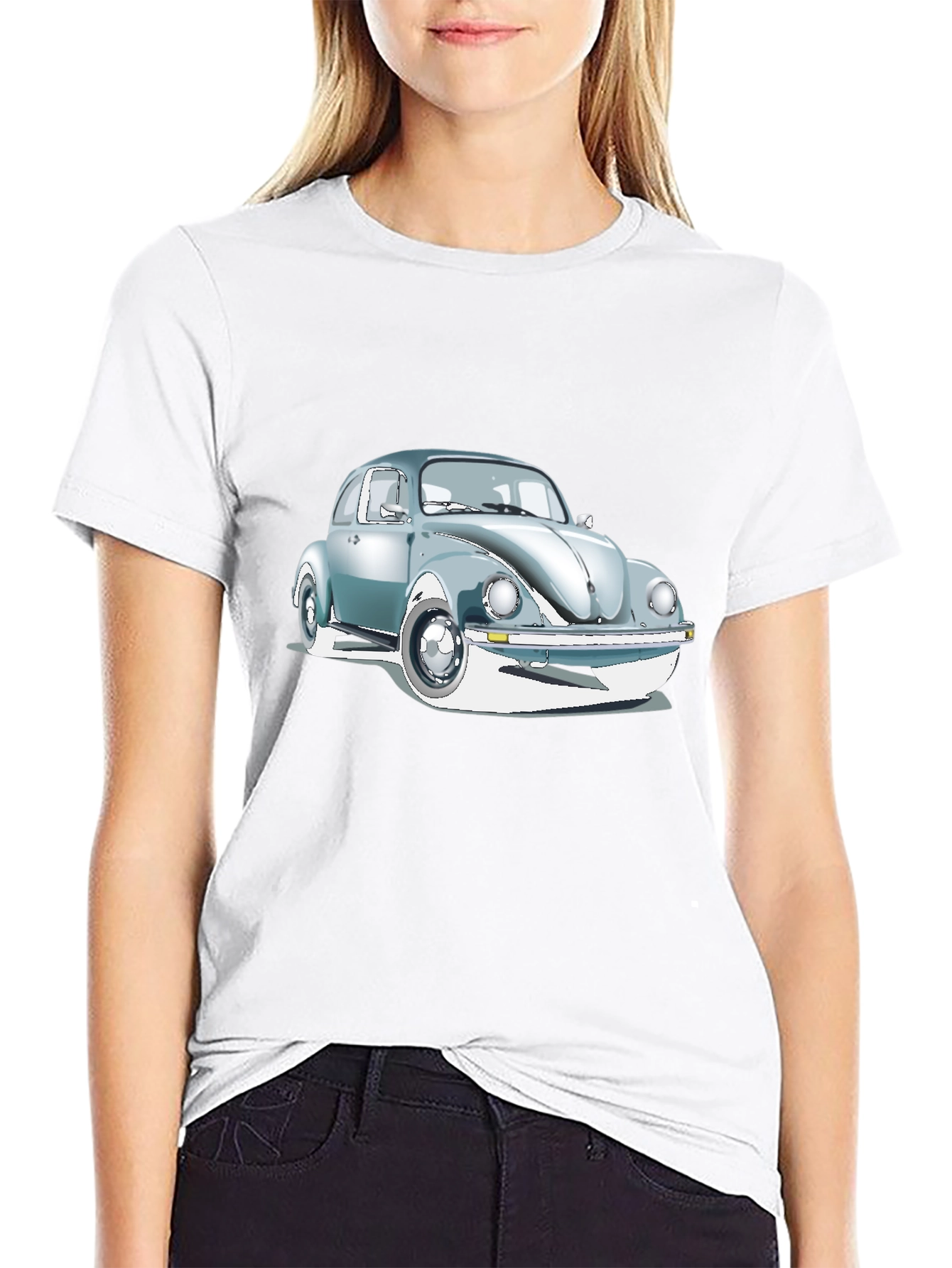 Classic Beetle Car Graphic T-Shirt - Retro Cool!