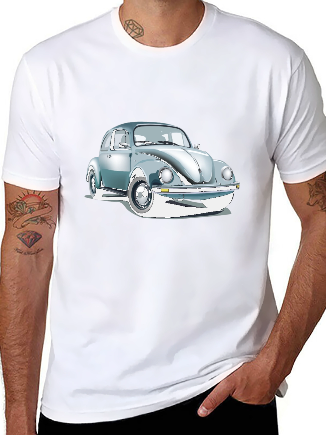 Classic Beetle Car Graphic T-Shirt - Retro Cool!