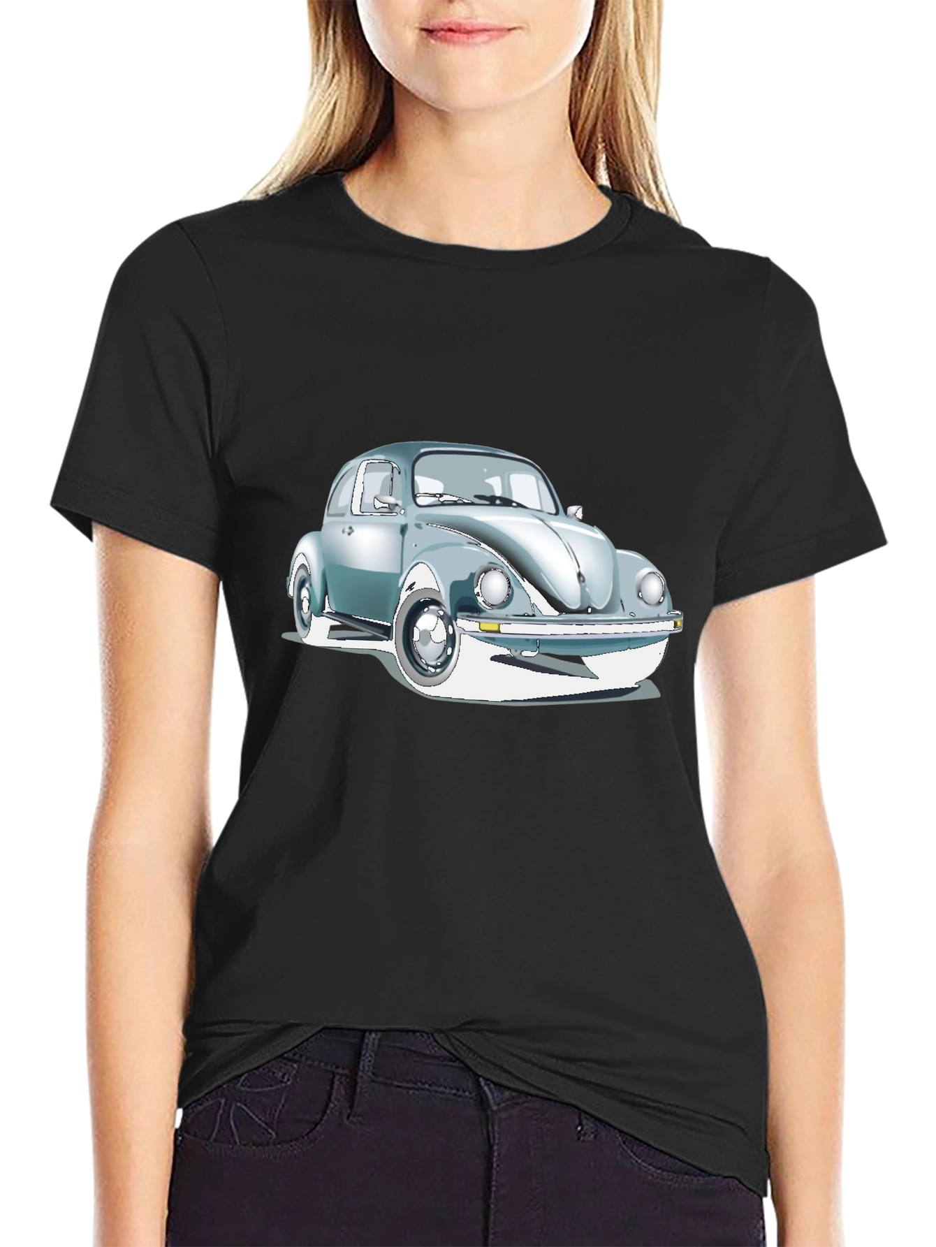 Classic Beetle Car Graphic T-Shirt - Retro Cool!