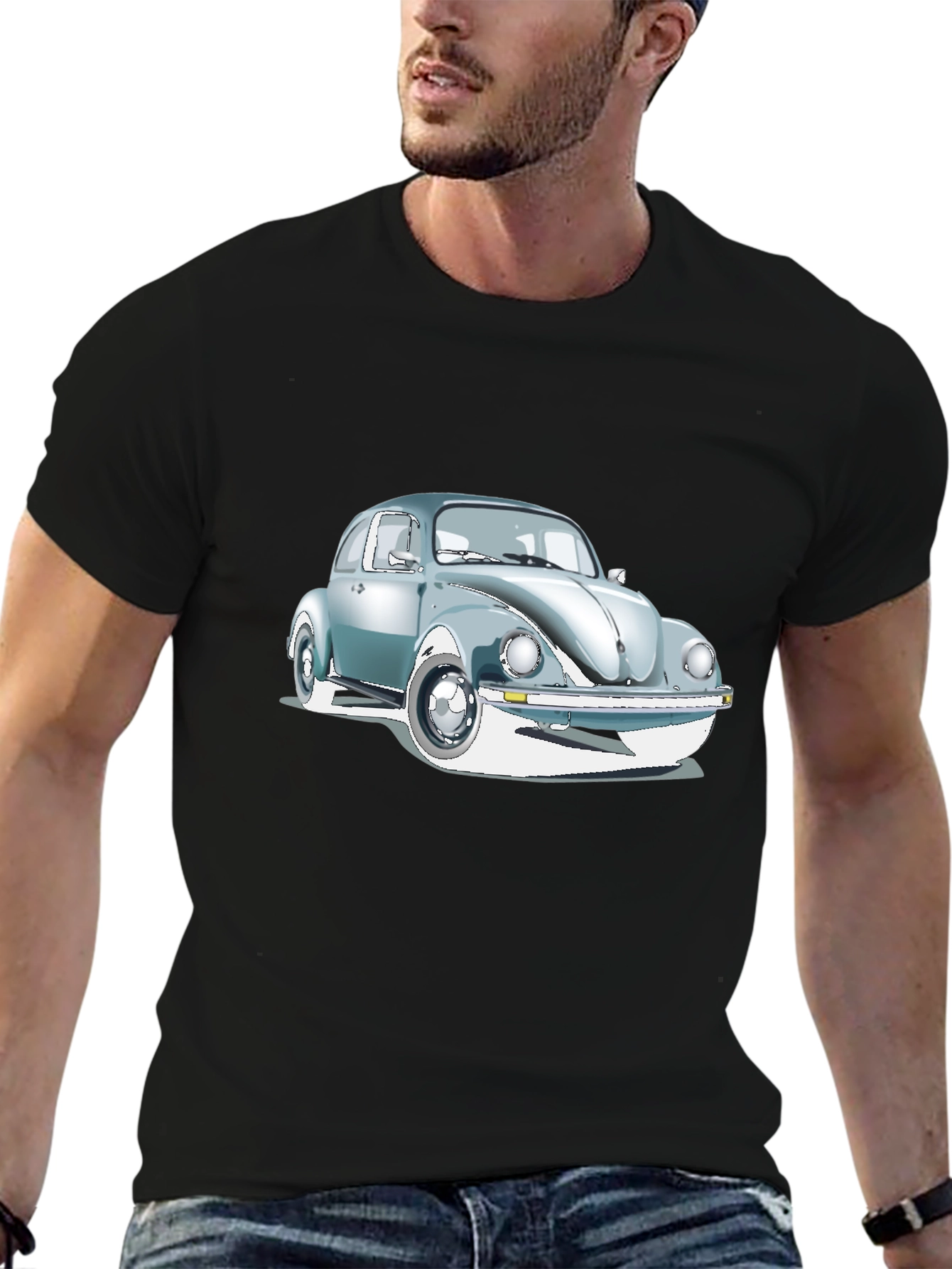 Classic Beetle Car Graphic T-Shirt - Retro Cool!