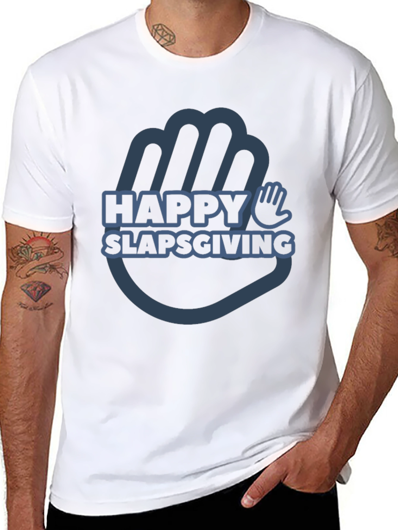 Happy Slapsgiving T-Shirt - Funny Thanksgiving Tee